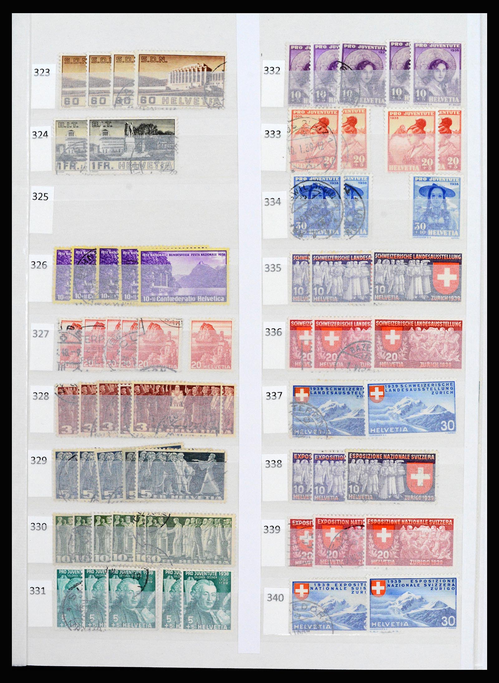 37252 015 - Postzegelverzameling 37252 Zwitserland 1900-2011.