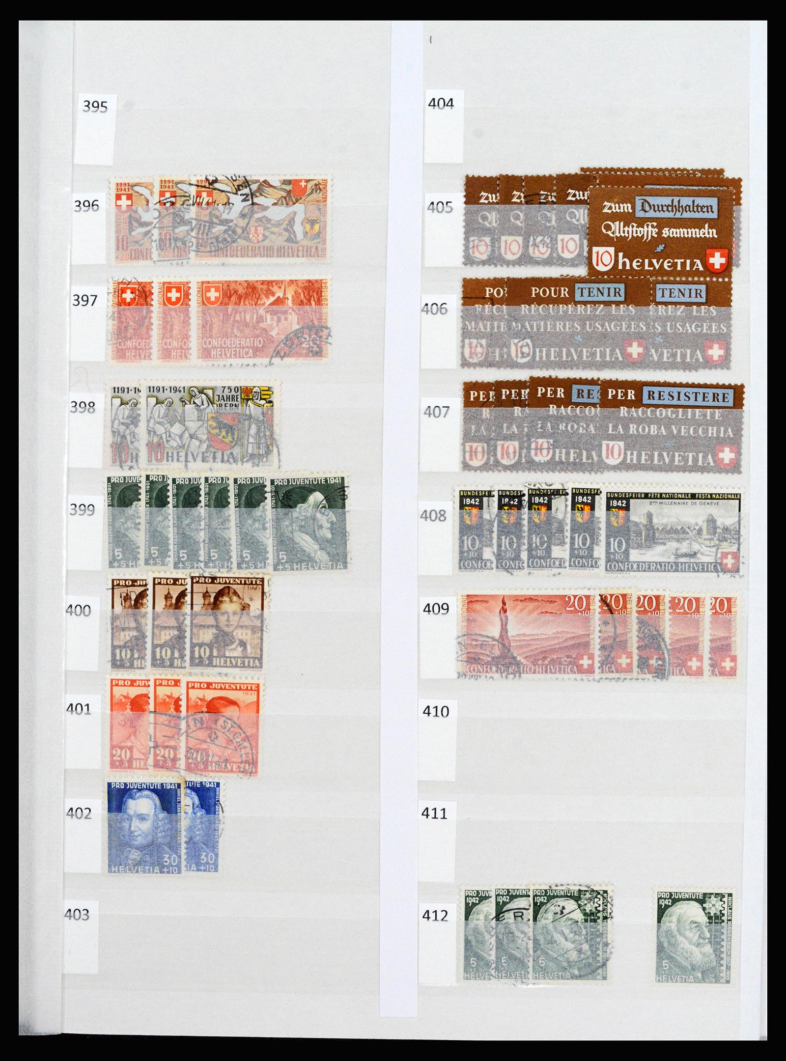 37252 019 - Postzegelverzameling 37252 Zwitserland 1900-2011.