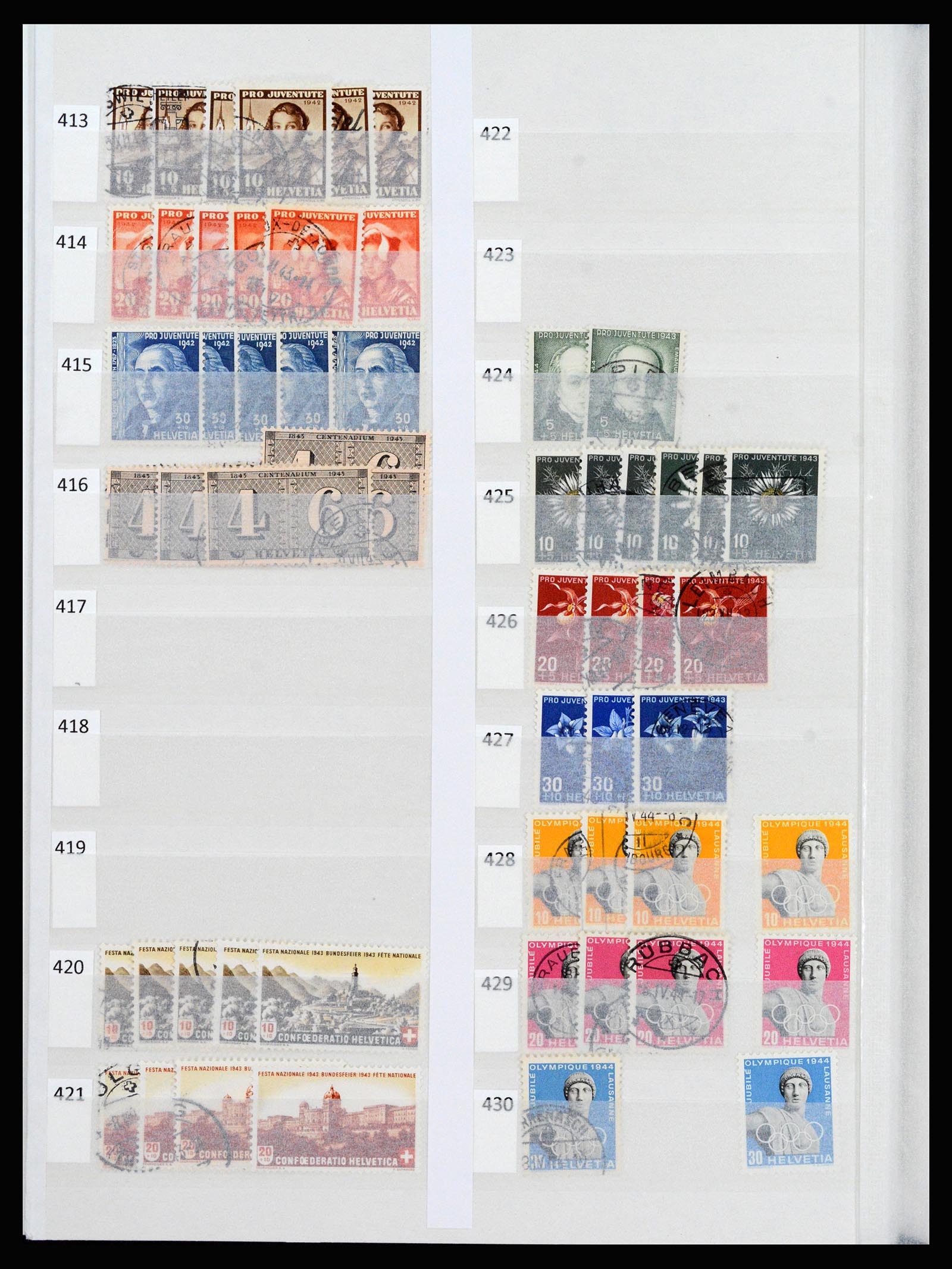 37252 020 - Postzegelverzameling 37252 Zwitserland 1900-2011.