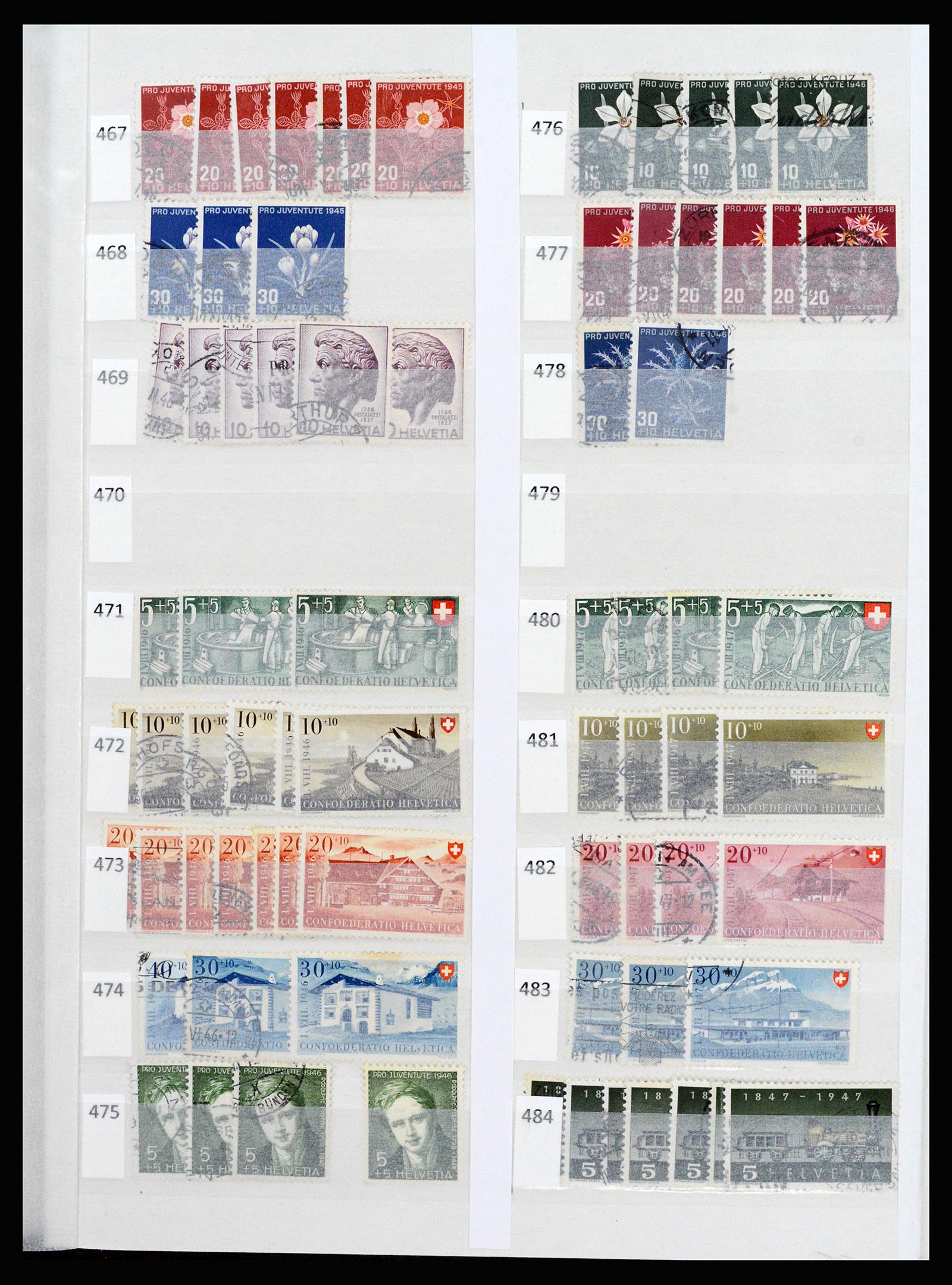 37252 023 - Postzegelverzameling 37252 Zwitserland 1900-2011.