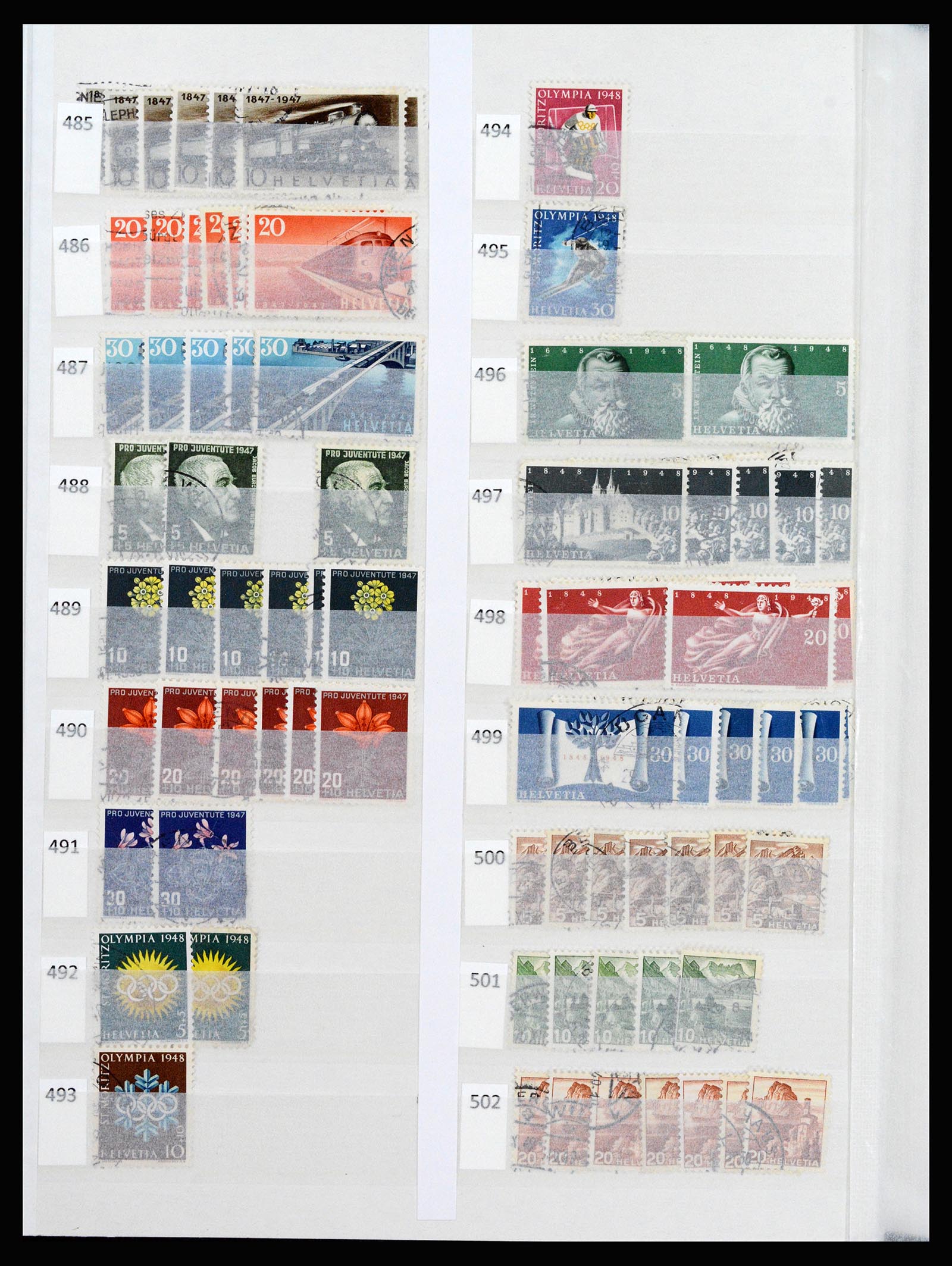 37252 024 - Postzegelverzameling 37252 Zwitserland 1900-2011.
