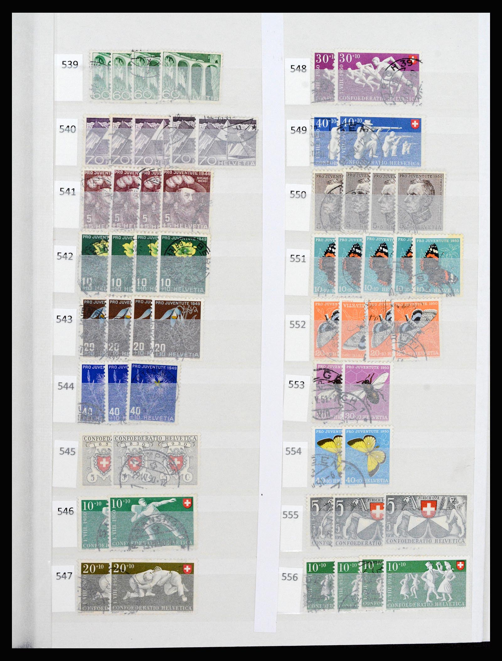 37252 028 - Postzegelverzameling 37252 Zwitserland 1900-2011.