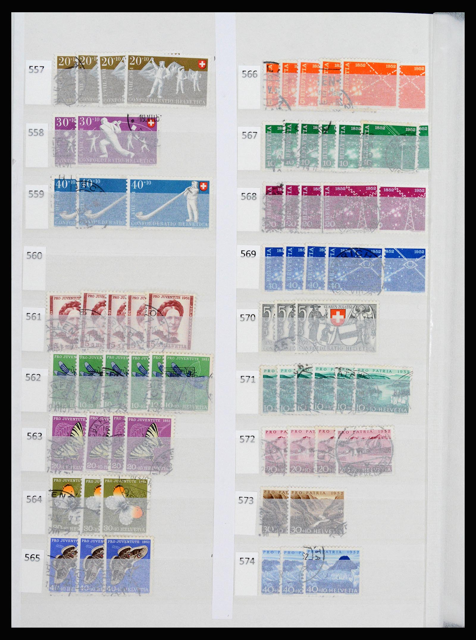 37252 029 - Postzegelverzameling 37252 Zwitserland 1900-2011.