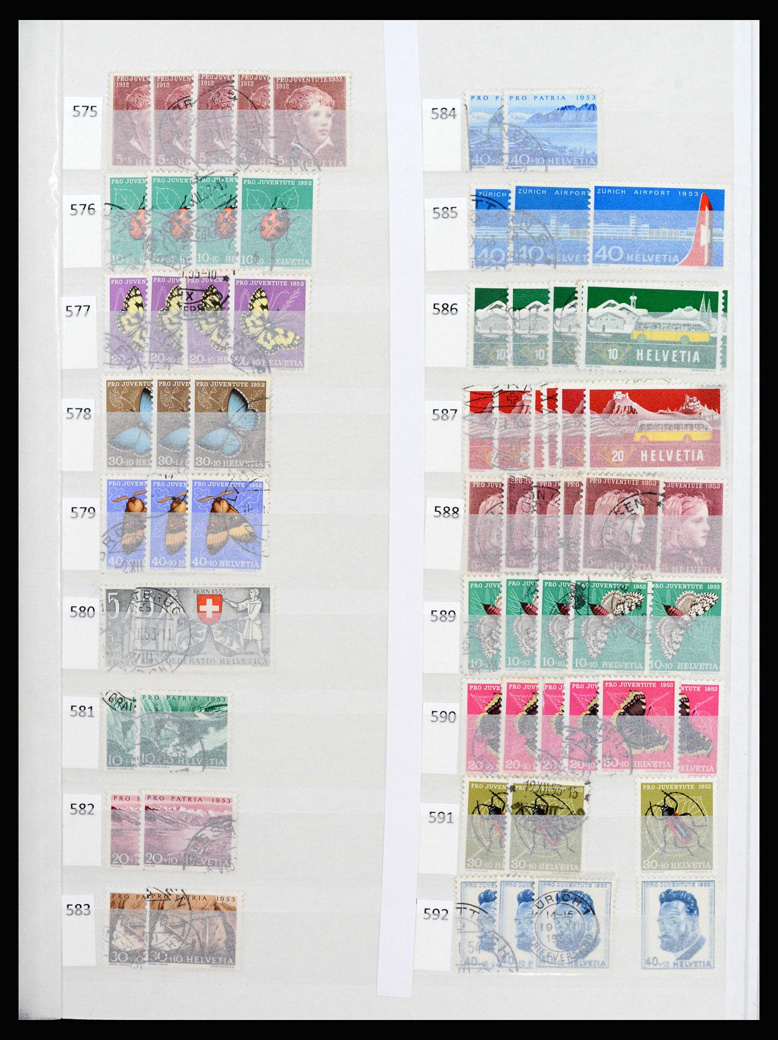 37252 030 - Postzegelverzameling 37252 Zwitserland 1900-2011.