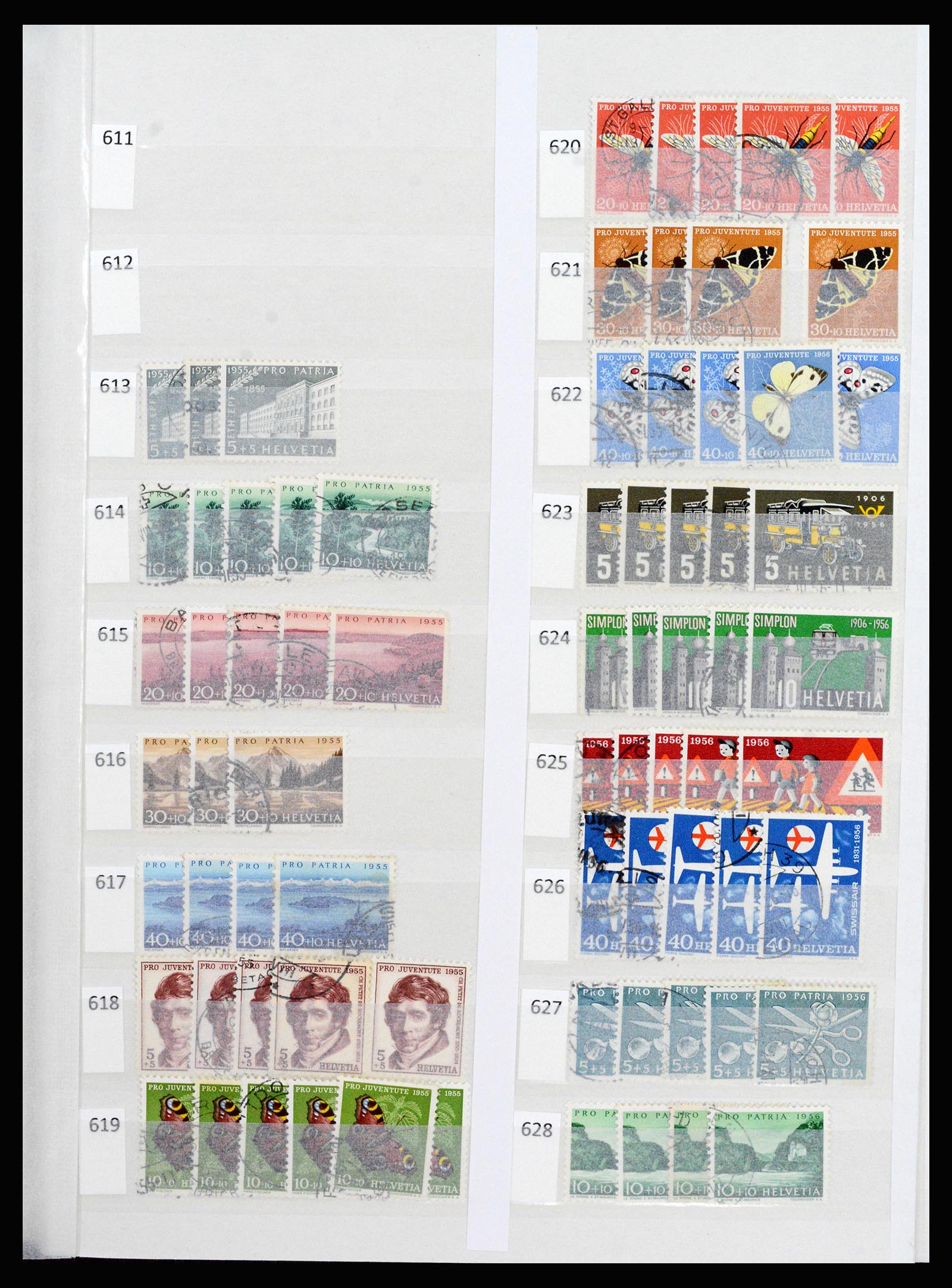 37252 032 - Postzegelverzameling 37252 Zwitserland 1900-2011.