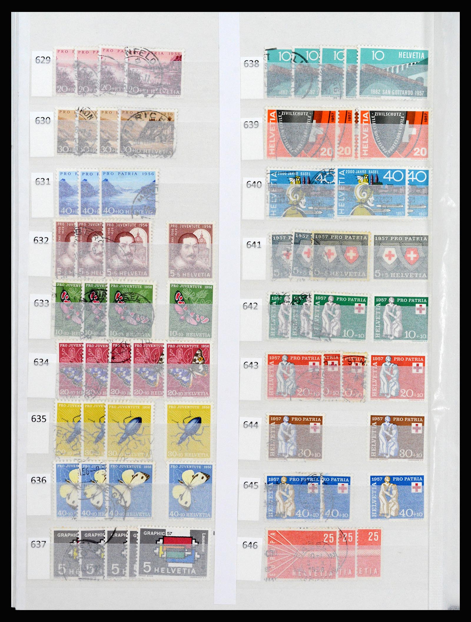 37252 033 - Postzegelverzameling 37252 Zwitserland 1900-2011.