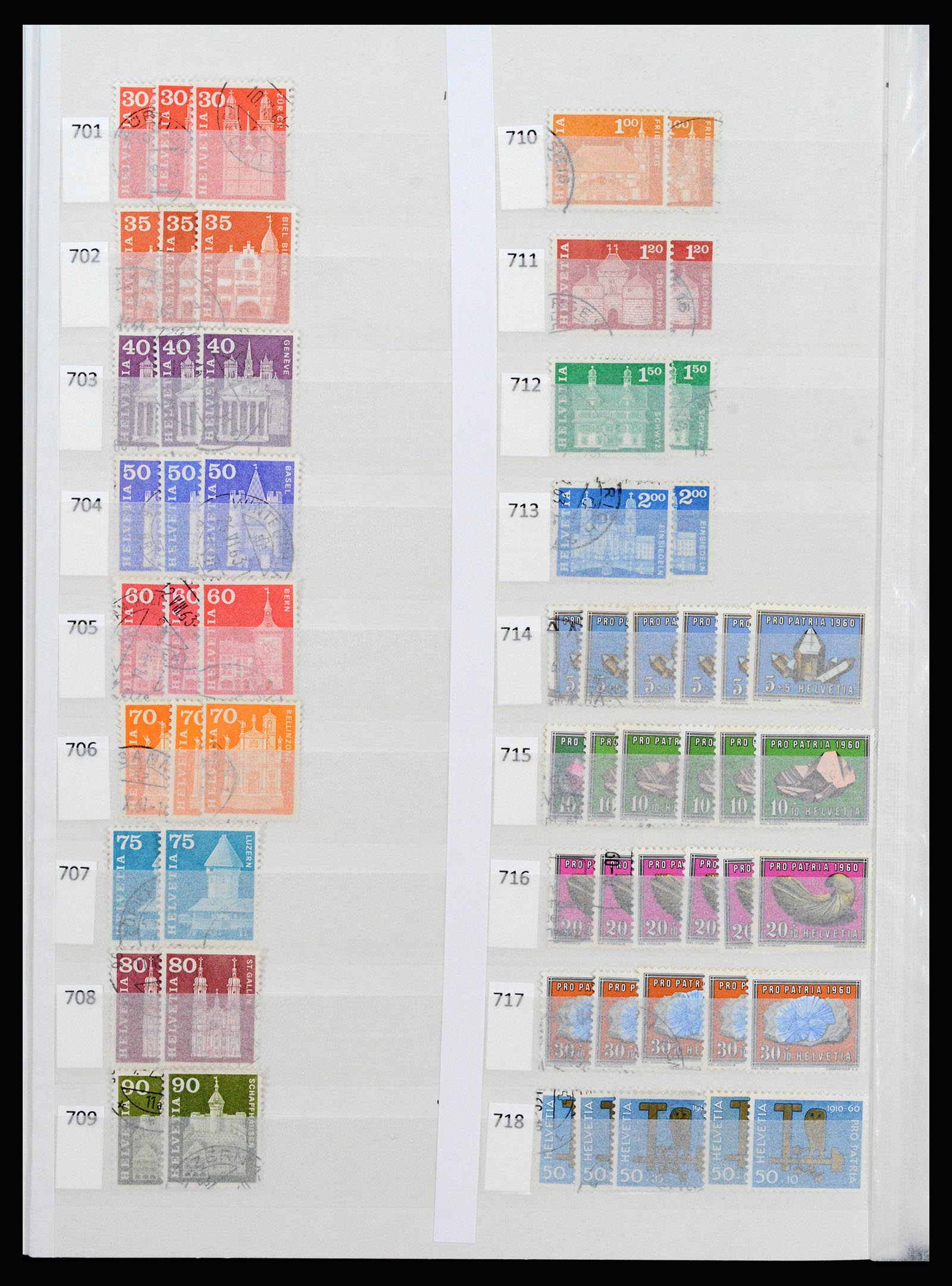 37252 037 - Postzegelverzameling 37252 Zwitserland 1900-2011.