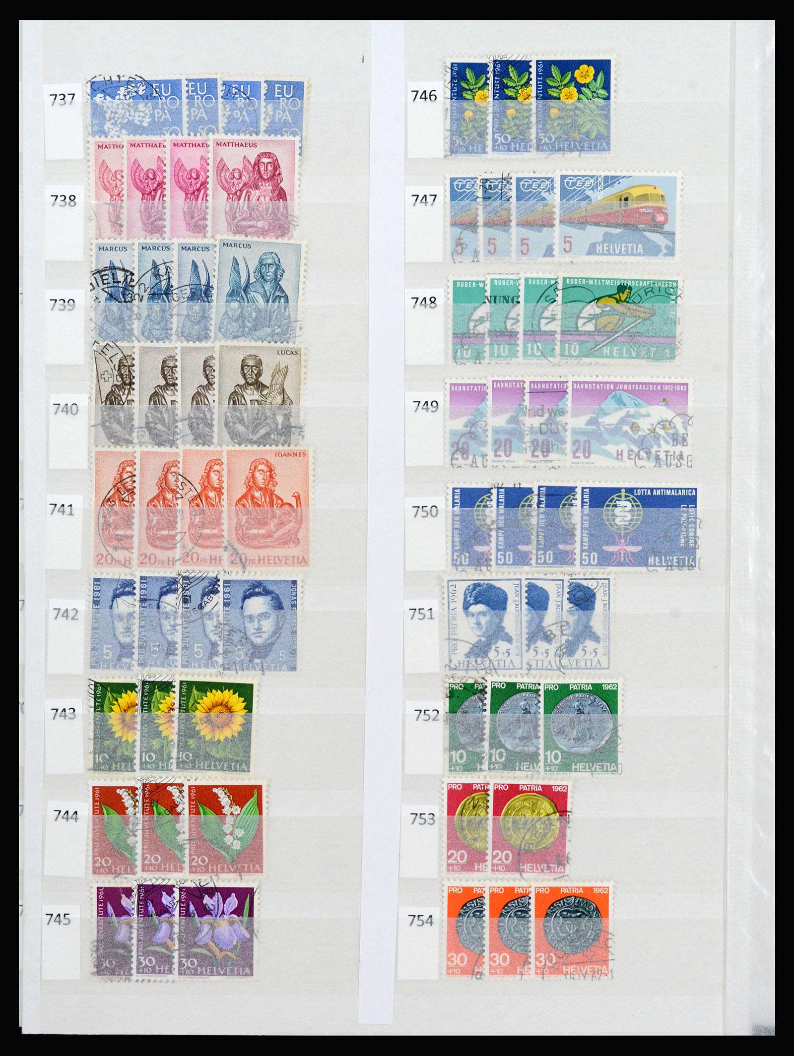 37252 039 - Postzegelverzameling 37252 Zwitserland 1900-2011.