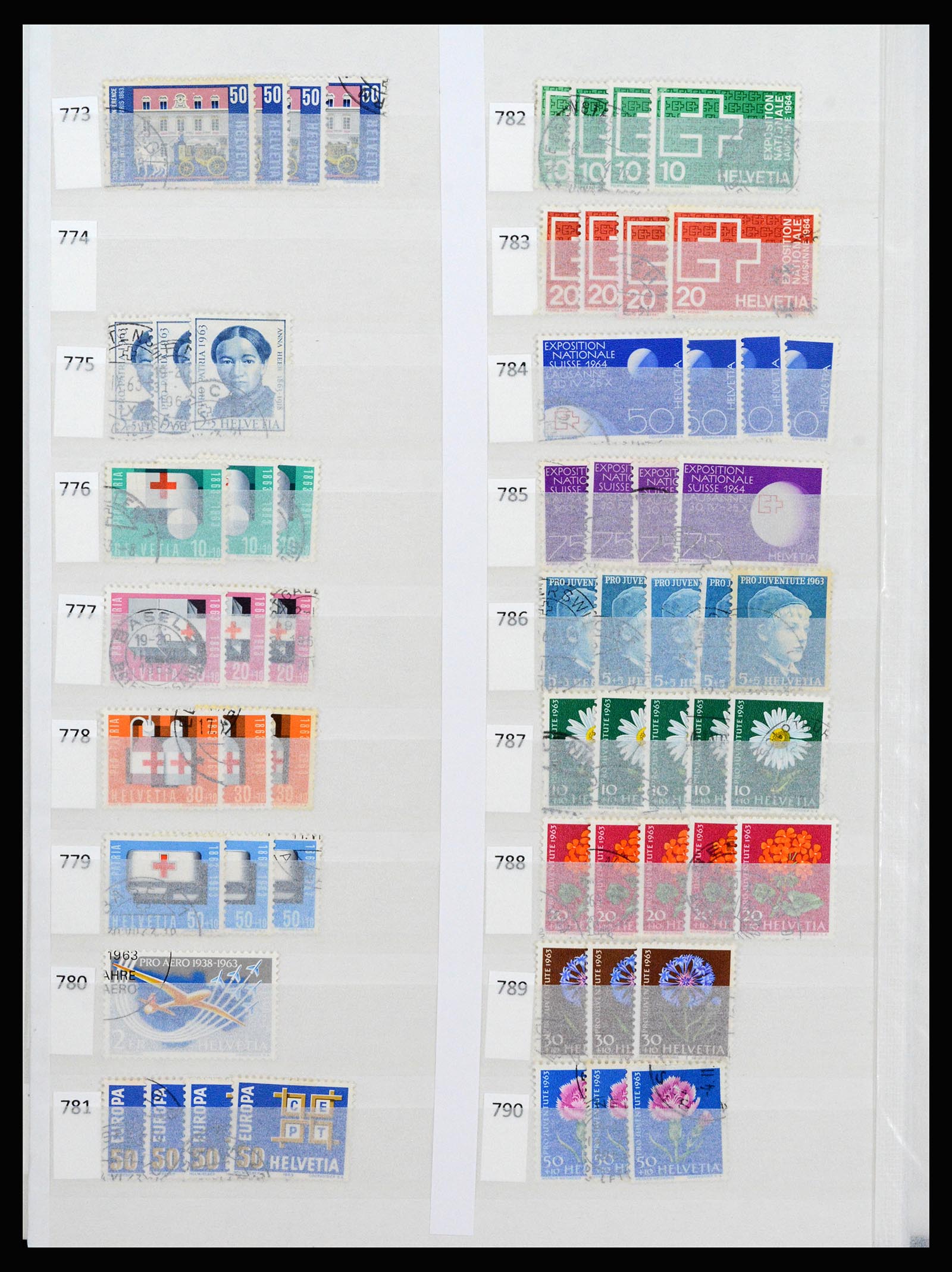 37252 041 - Postzegelverzameling 37252 Zwitserland 1900-2011.