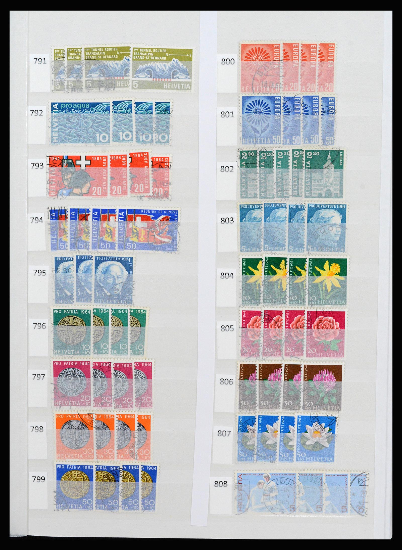 37252 042 - Postzegelverzameling 37252 Zwitserland 1900-2011.