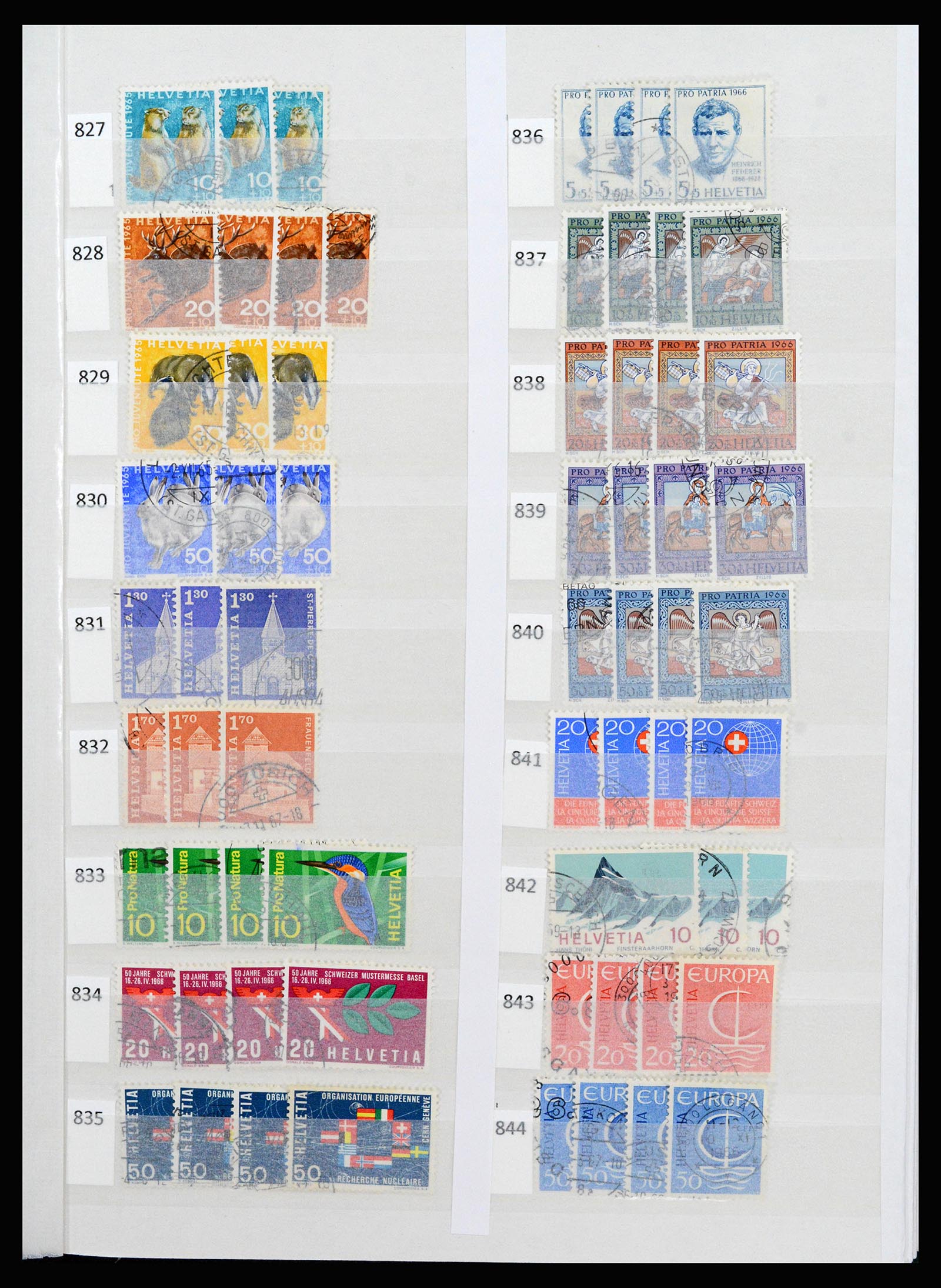 37252 044 - Postzegelverzameling 37252 Zwitserland 1900-2011.