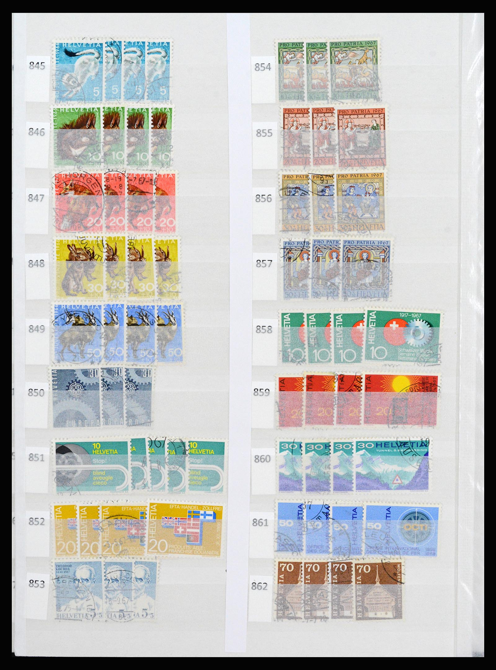 37252 045 - Postzegelverzameling 37252 Zwitserland 1900-2011.
