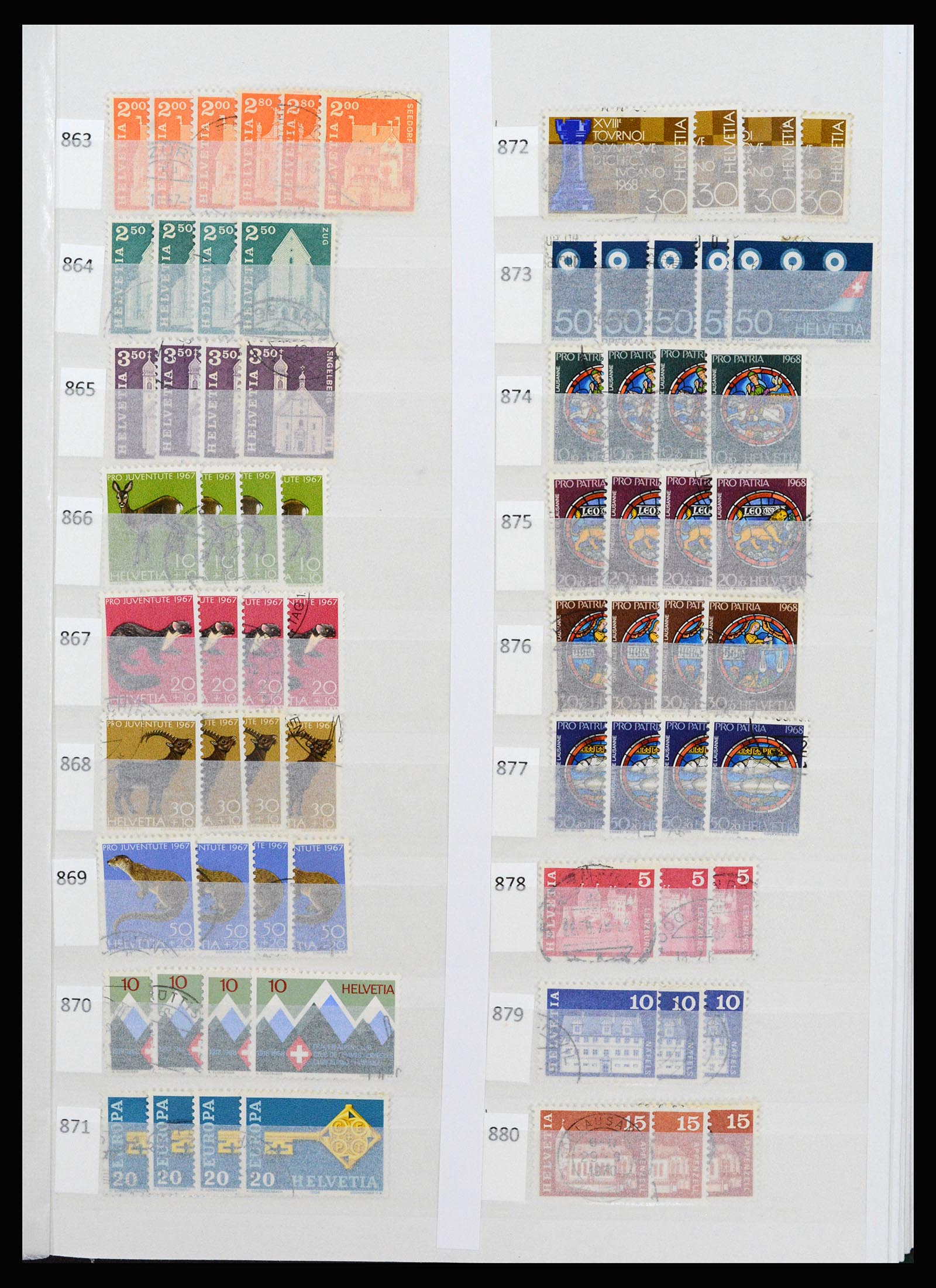 37252 046 - Postzegelverzameling 37252 Zwitserland 1900-2011.