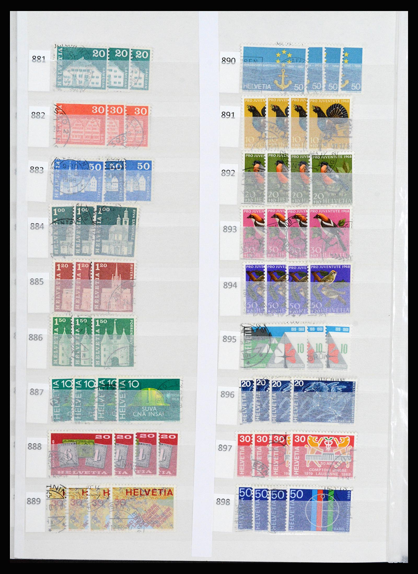 37252 047 - Postzegelverzameling 37252 Zwitserland 1900-2011.