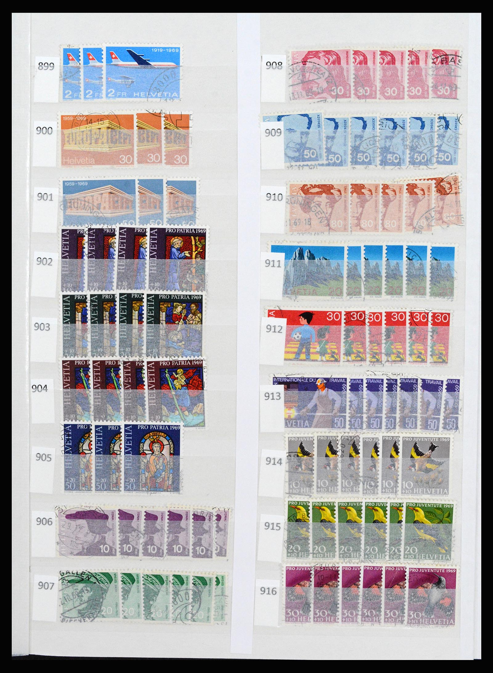37252 048 - Postzegelverzameling 37252 Zwitserland 1900-2011.