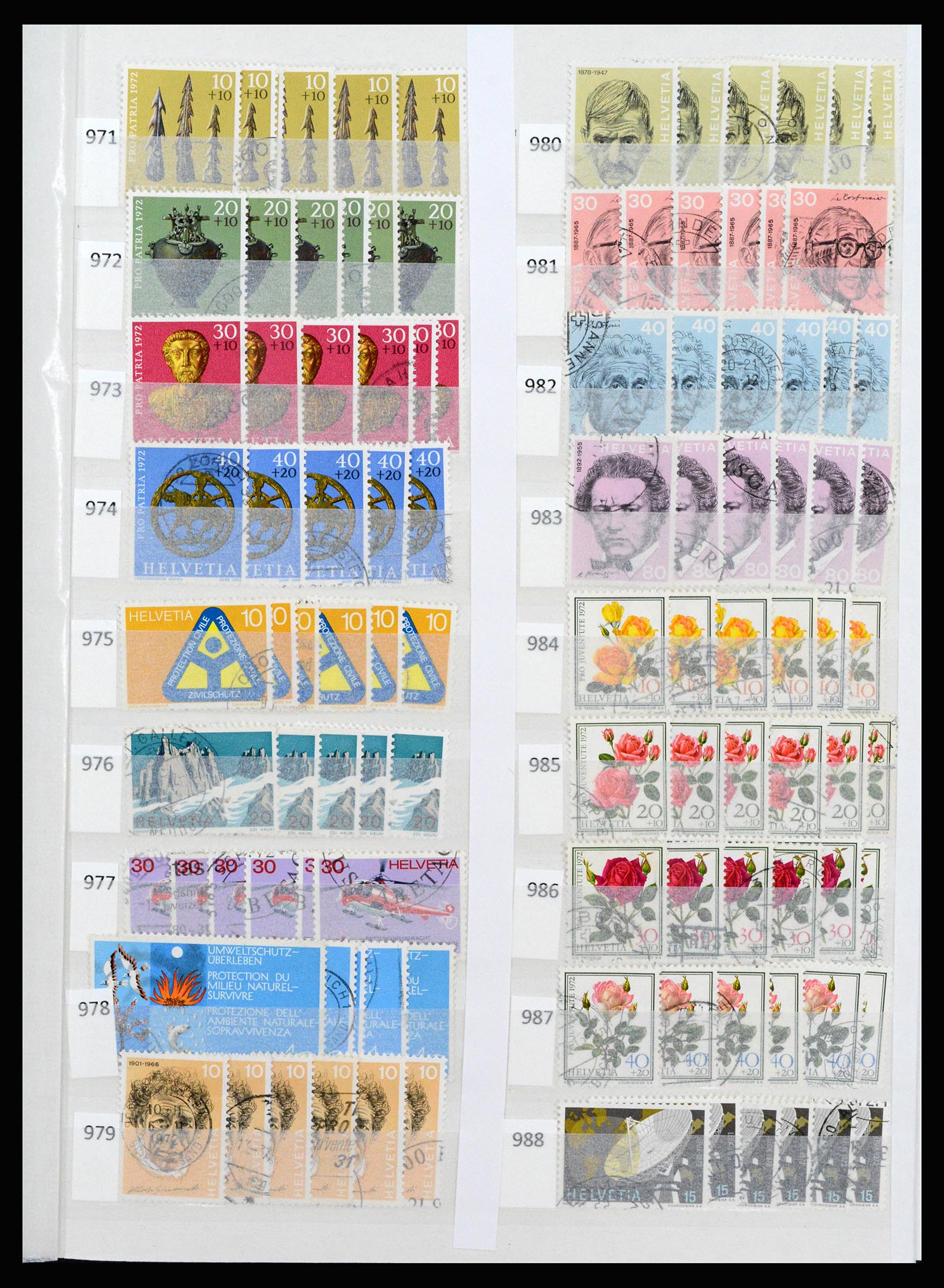 37252 052 - Postzegelverzameling 37252 Zwitserland 1900-2011.