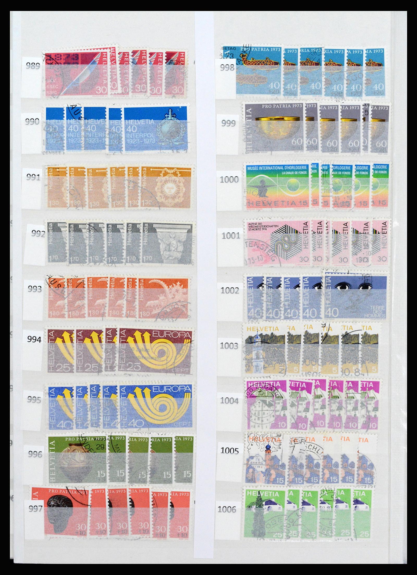 37252 053 - Postzegelverzameling 37252 Zwitserland 1900-2011.