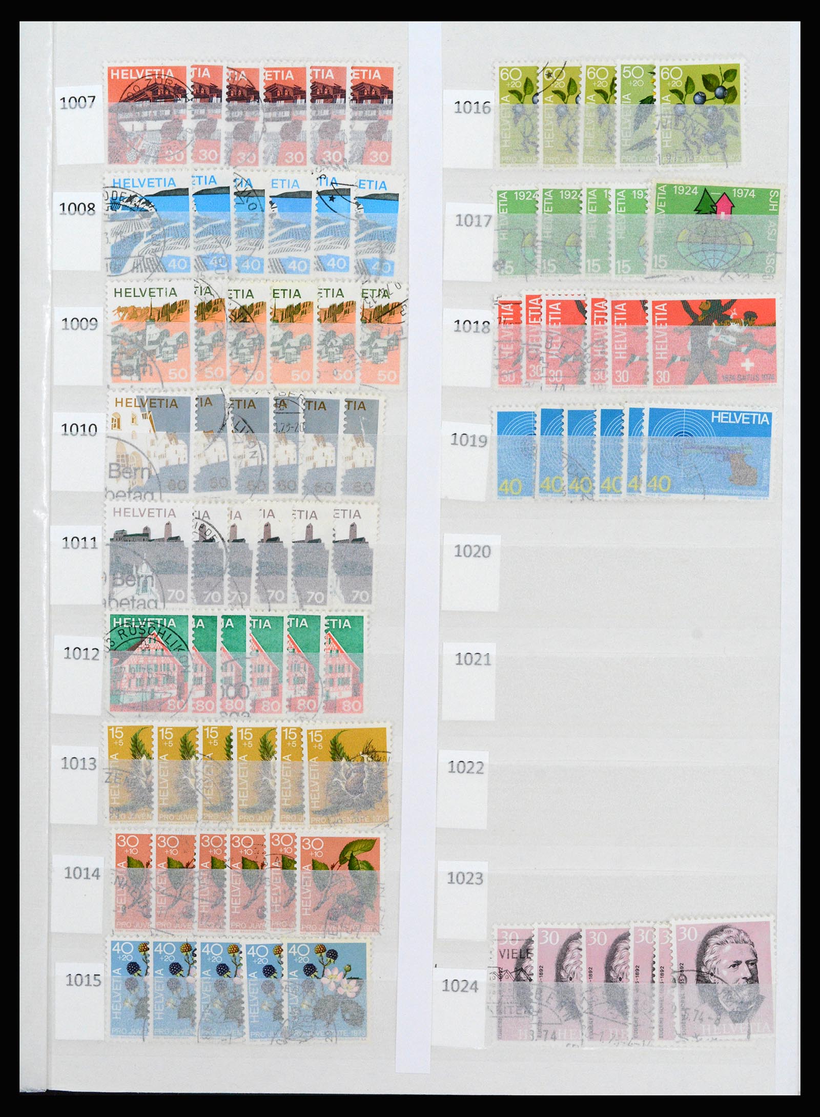 37252 054 - Postzegelverzameling 37252 Zwitserland 1900-2011.