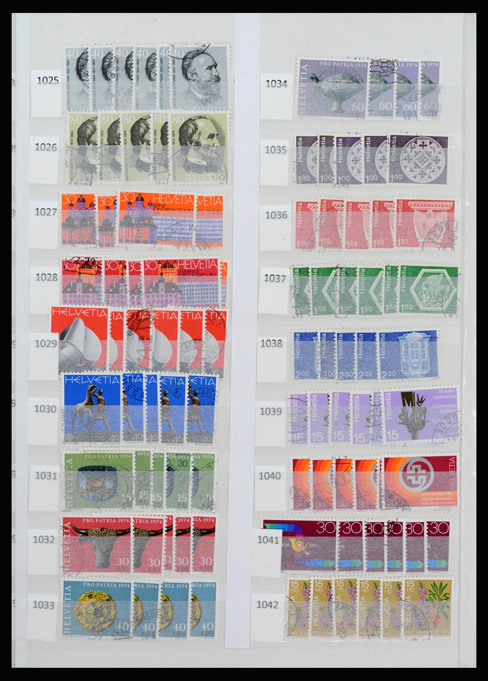 37252 055 - Postzegelverzameling 37252 Zwitserland 1900-2011.