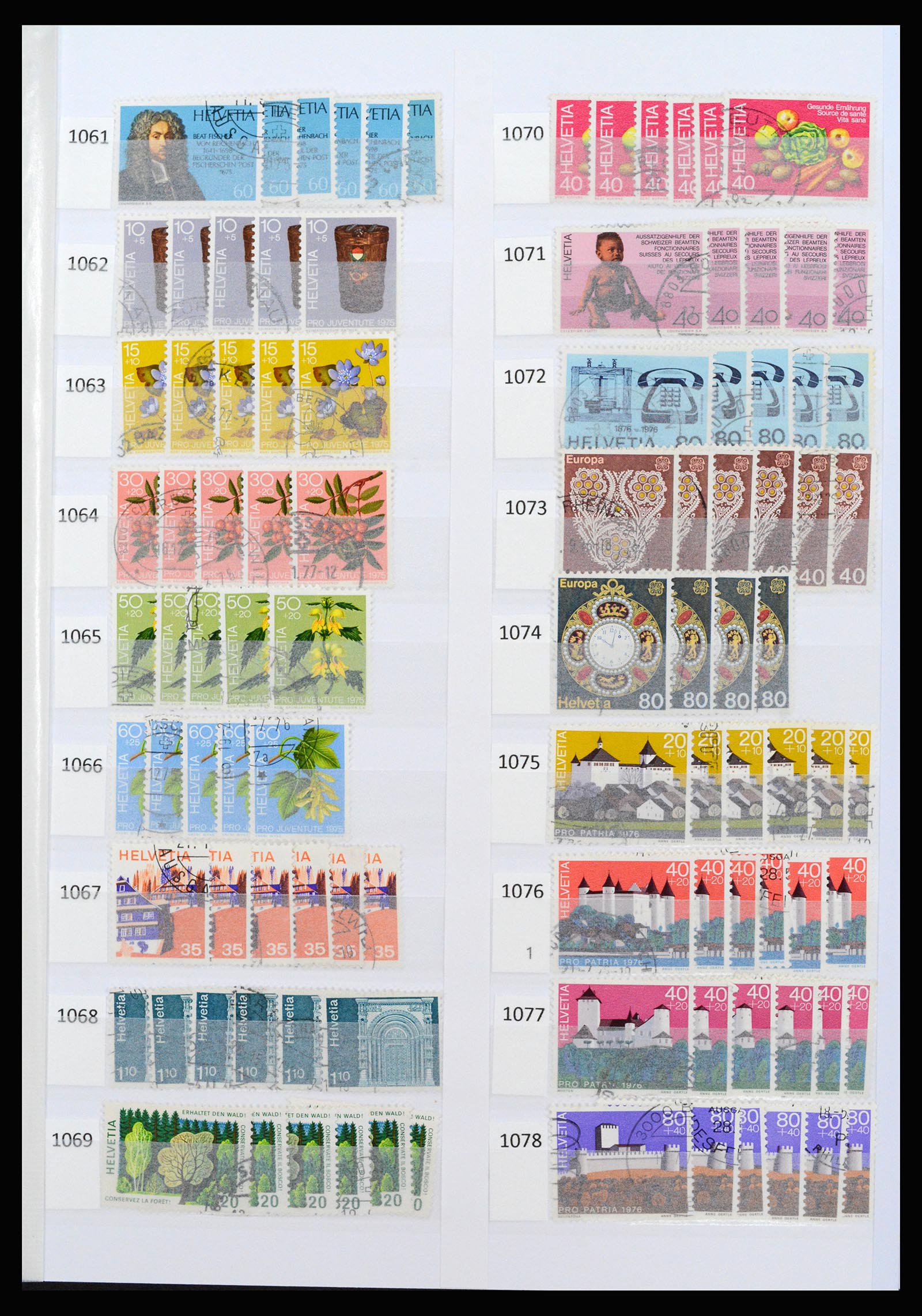 37252 060 - Postzegelverzameling 37252 Zwitserland 1900-2011.
