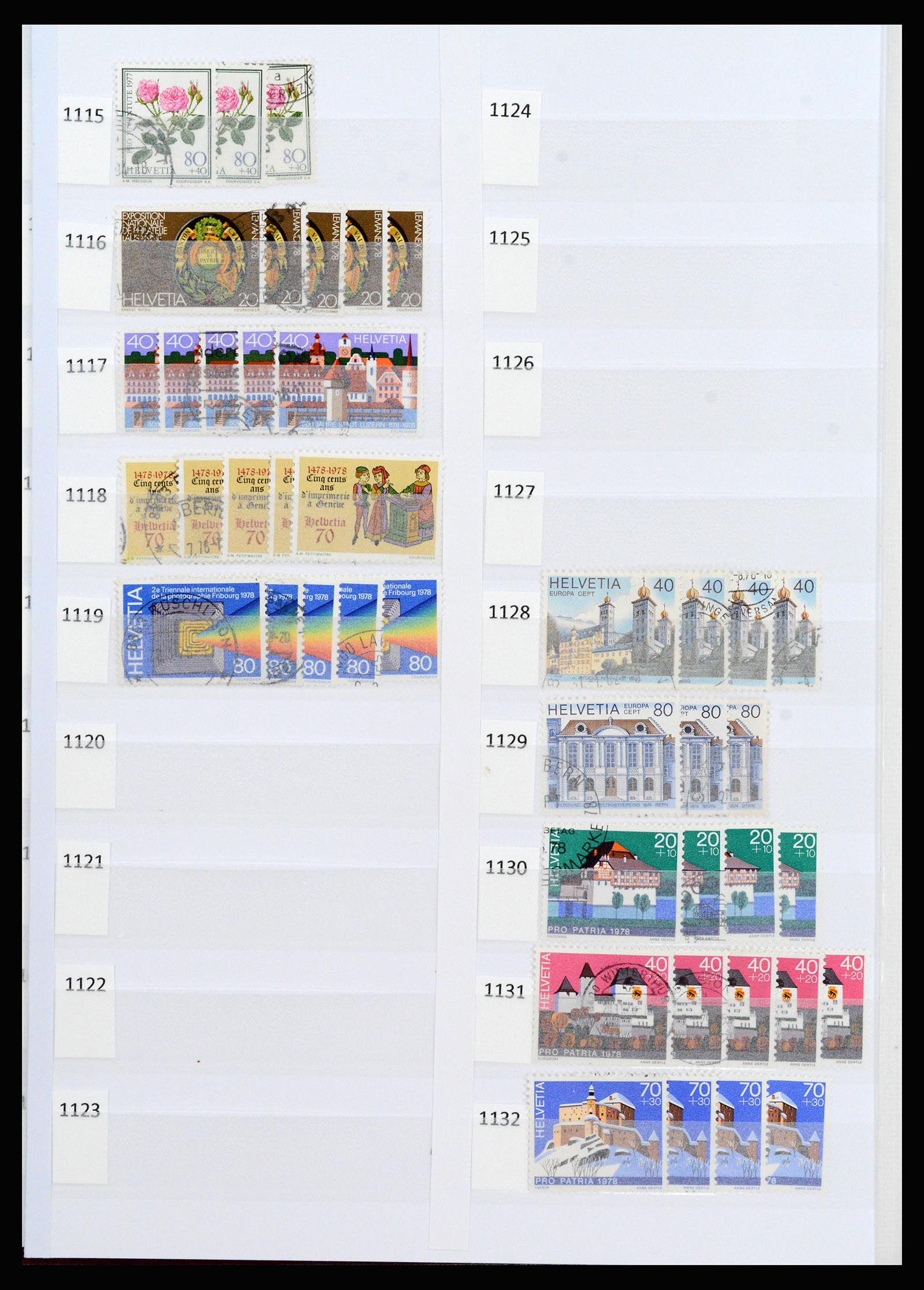 37252 063 - Postzegelverzameling 37252 Zwitserland 1900-2011.