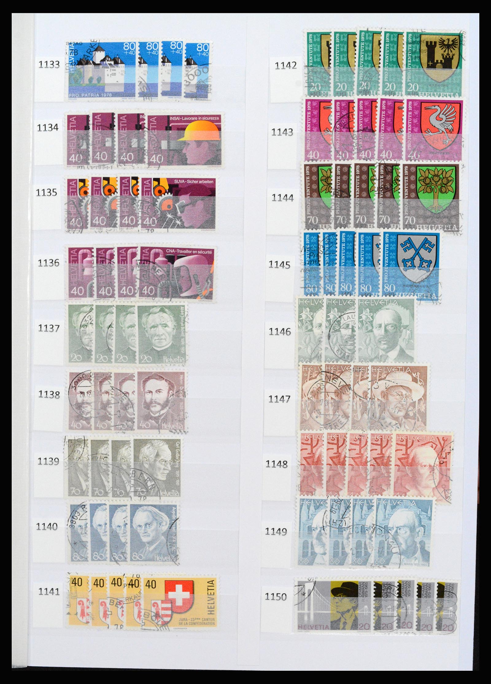 37252 064 - Postzegelverzameling 37252 Zwitserland 1900-2011.