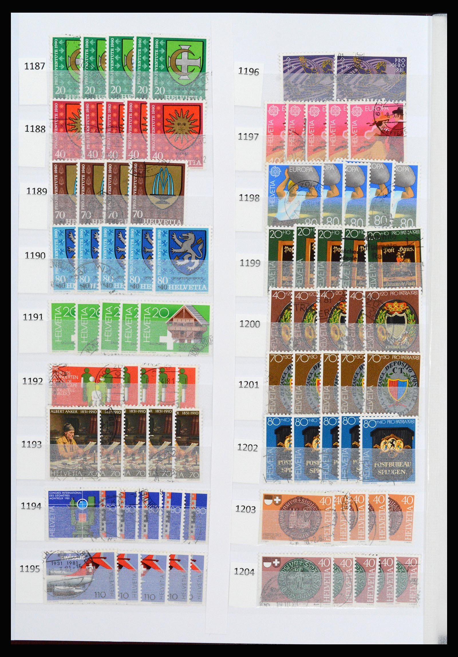 37252 067 - Stamp collection 37252 Switzerland 1900-2011.