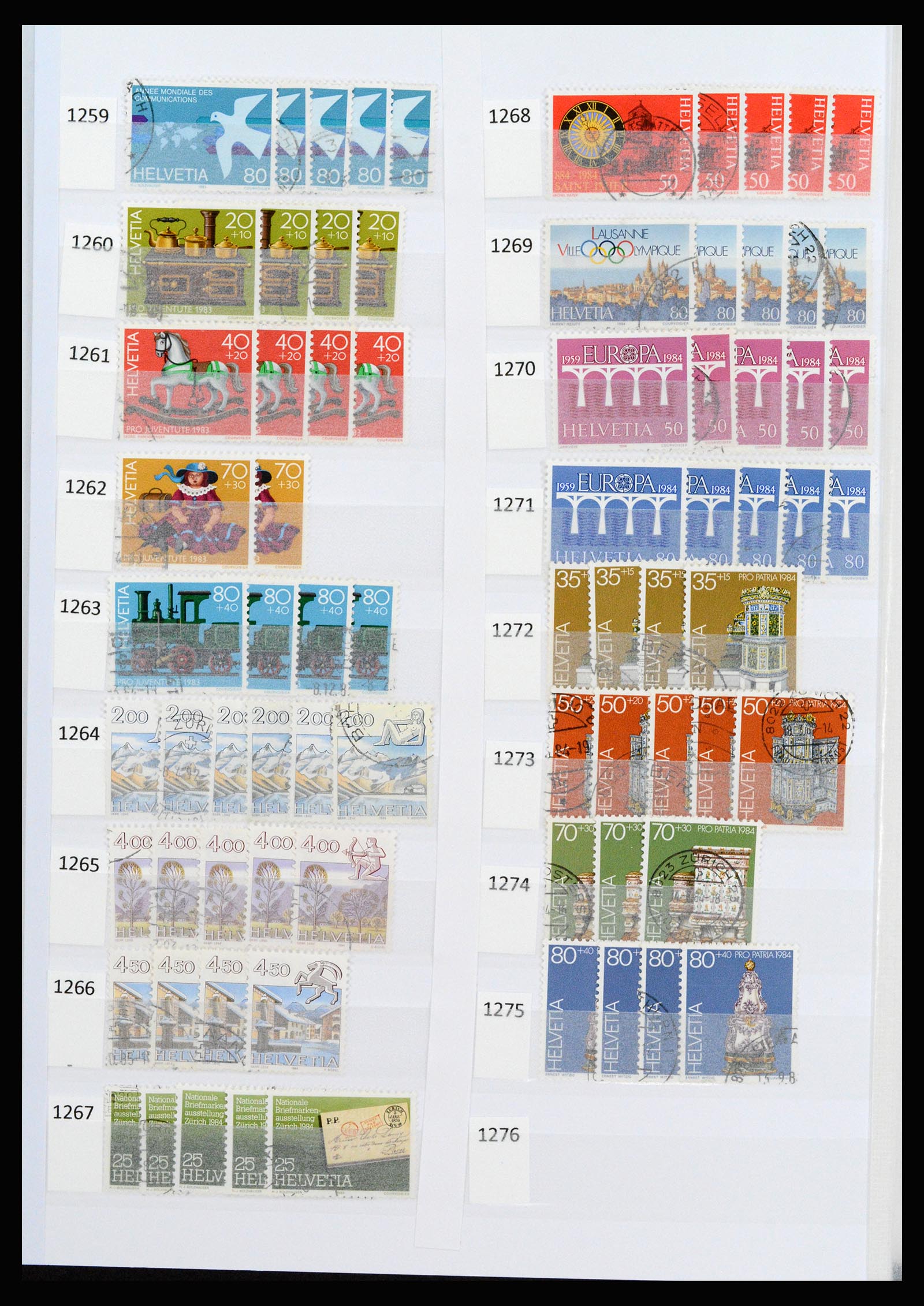 37252 071 - Postzegelverzameling 37252 Zwitserland 1900-2011.