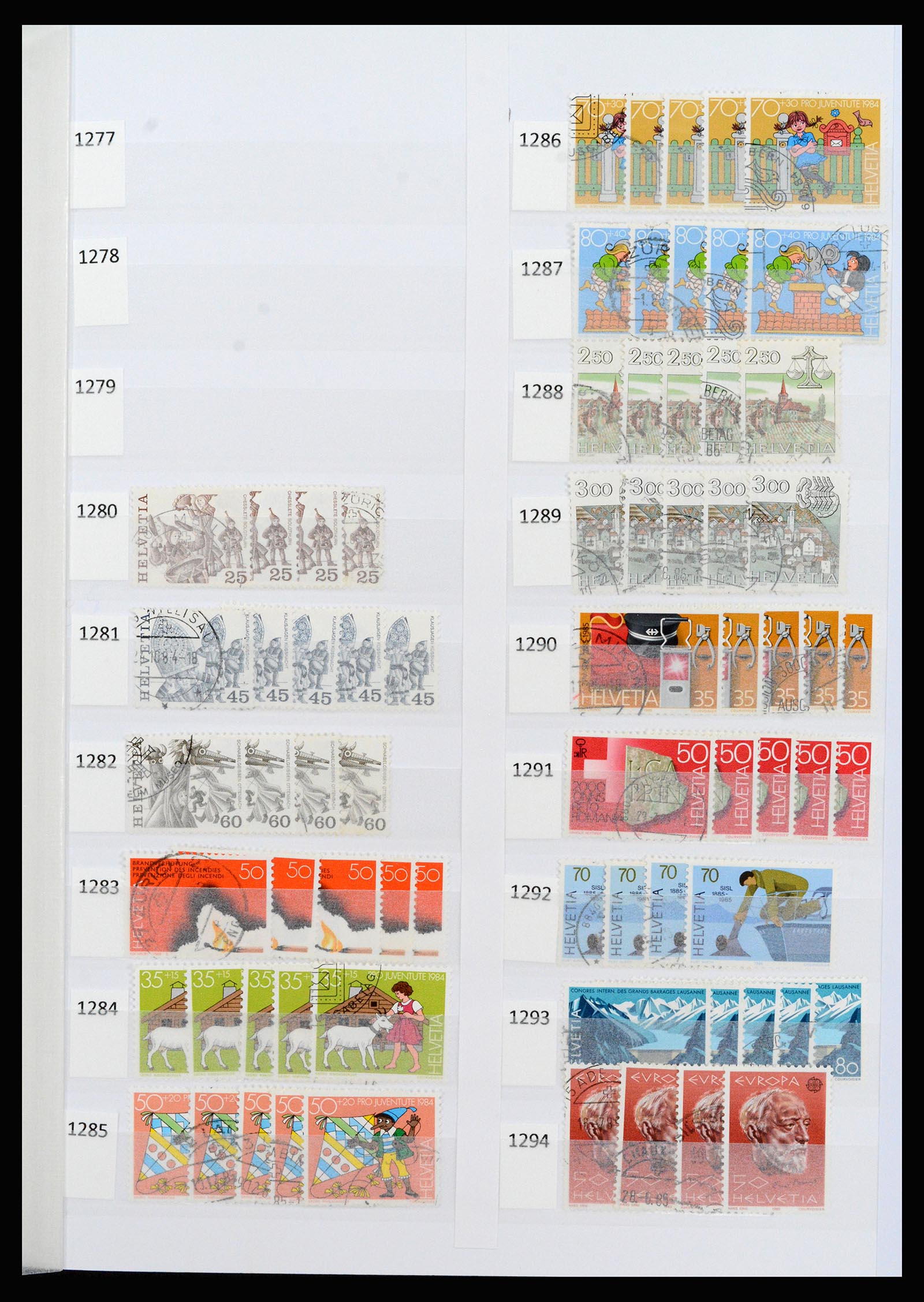 37252 072 - Postzegelverzameling 37252 Zwitserland 1900-2011.