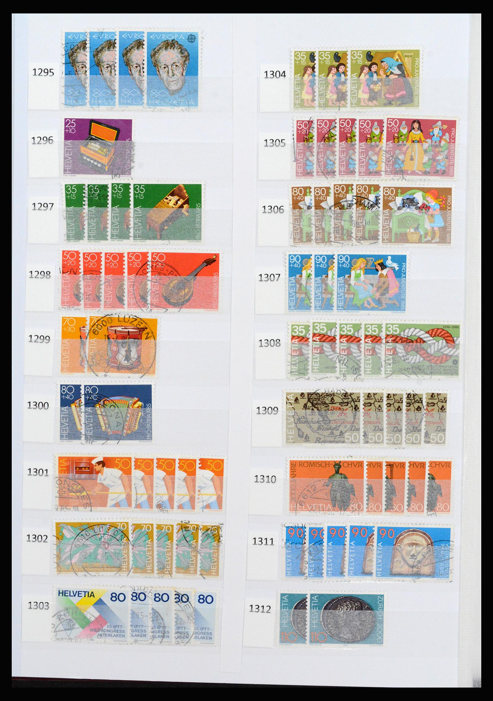 37252 073 - Postzegelverzameling 37252 Zwitserland 1900-2011.