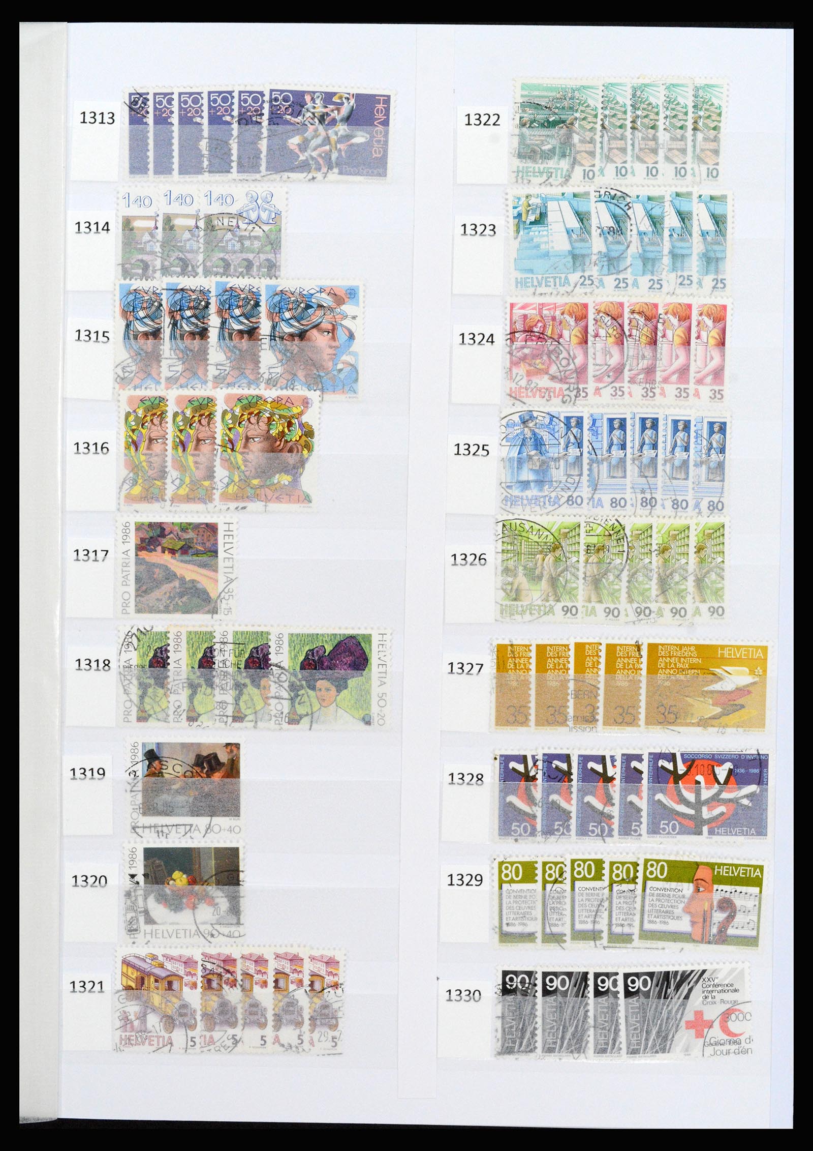 37252 074 - Postzegelverzameling 37252 Zwitserland 1900-2011.