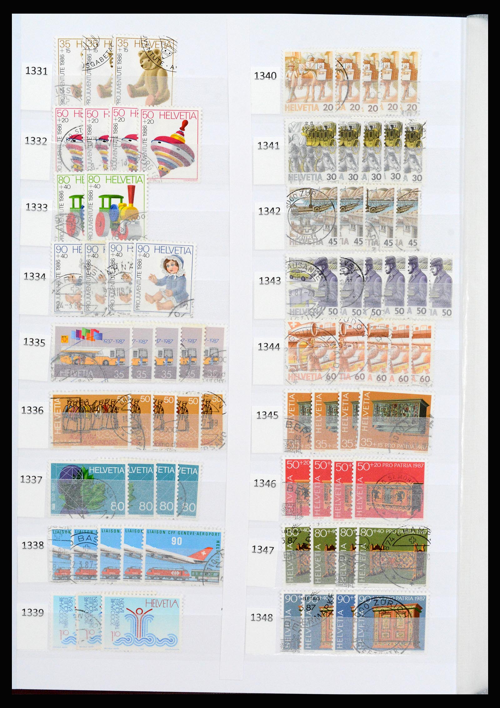 37252 075 - Postzegelverzameling 37252 Zwitserland 1900-2011.