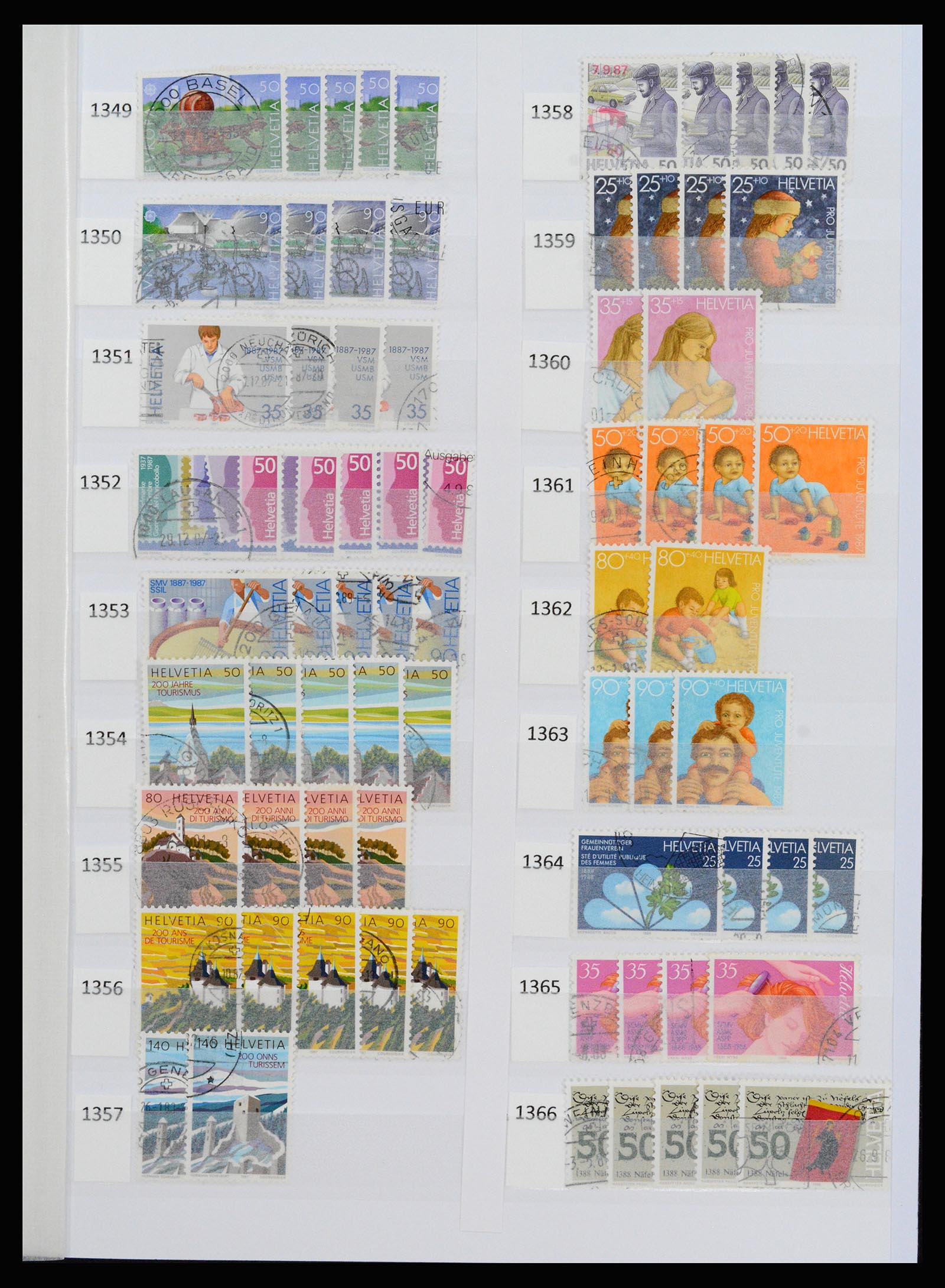37252 076 - Postzegelverzameling 37252 Zwitserland 1900-2011.