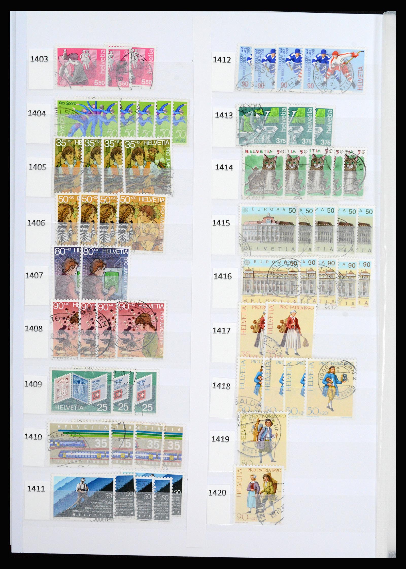 37252 079 - Postzegelverzameling 37252 Zwitserland 1900-2011.