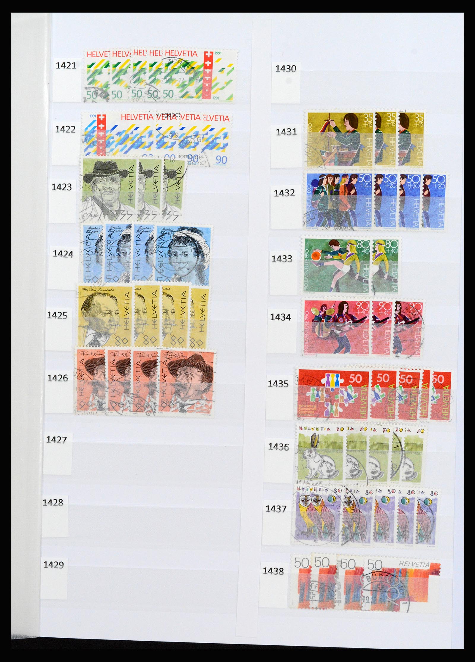37252 080 - Postzegelverzameling 37252 Zwitserland 1900-2011.