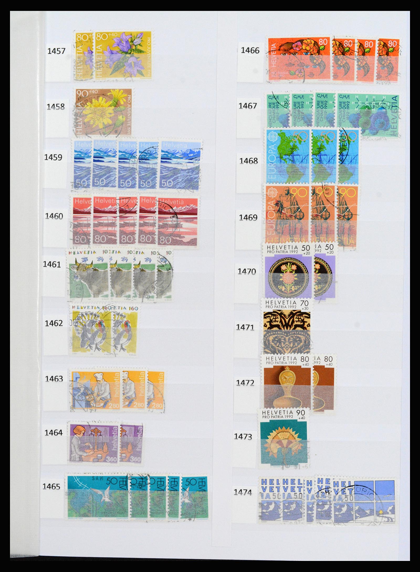 37252 082 - Postzegelverzameling 37252 Zwitserland 1900-2011.
