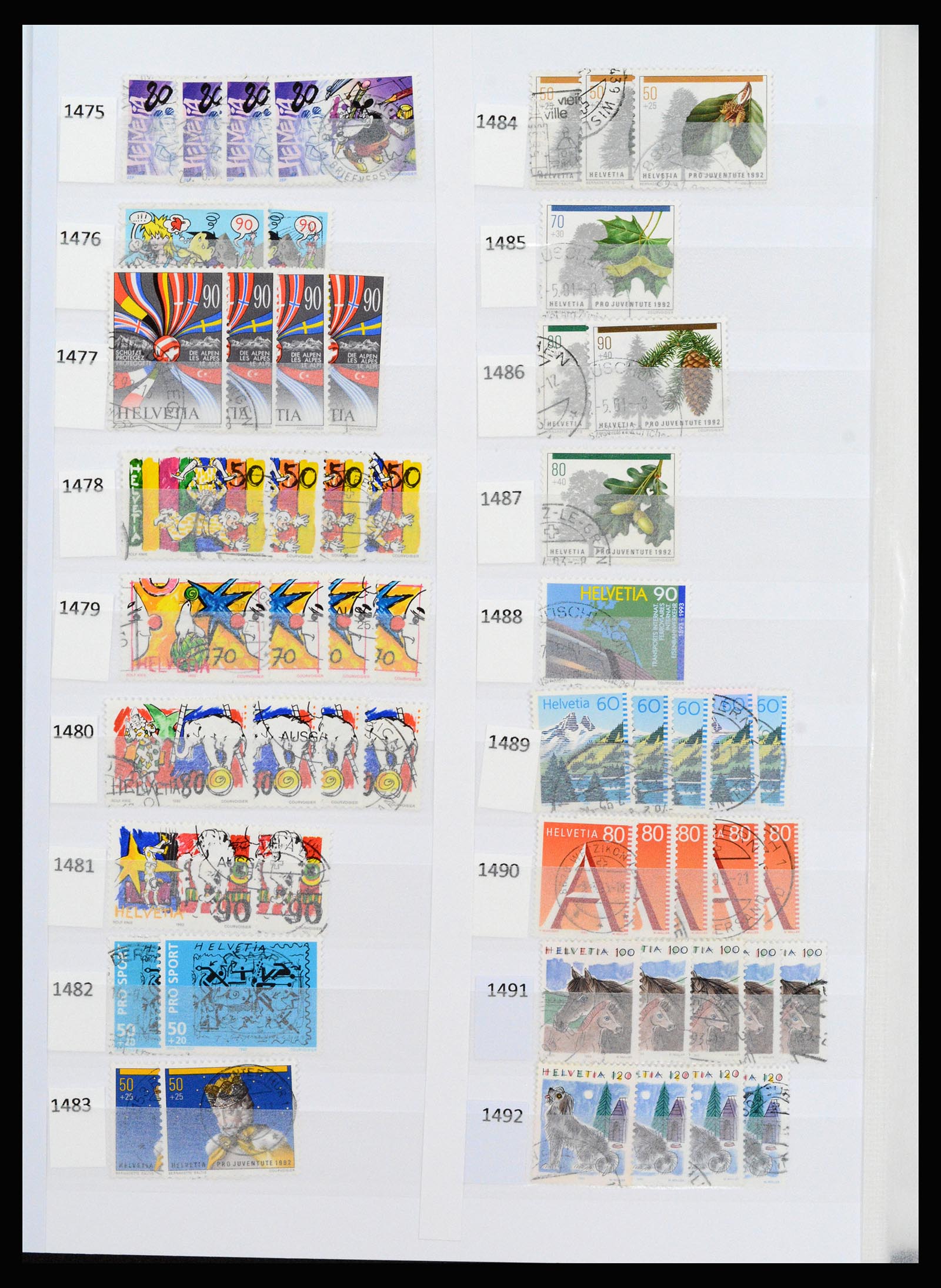 37252 083 - Postzegelverzameling 37252 Zwitserland 1900-2011.