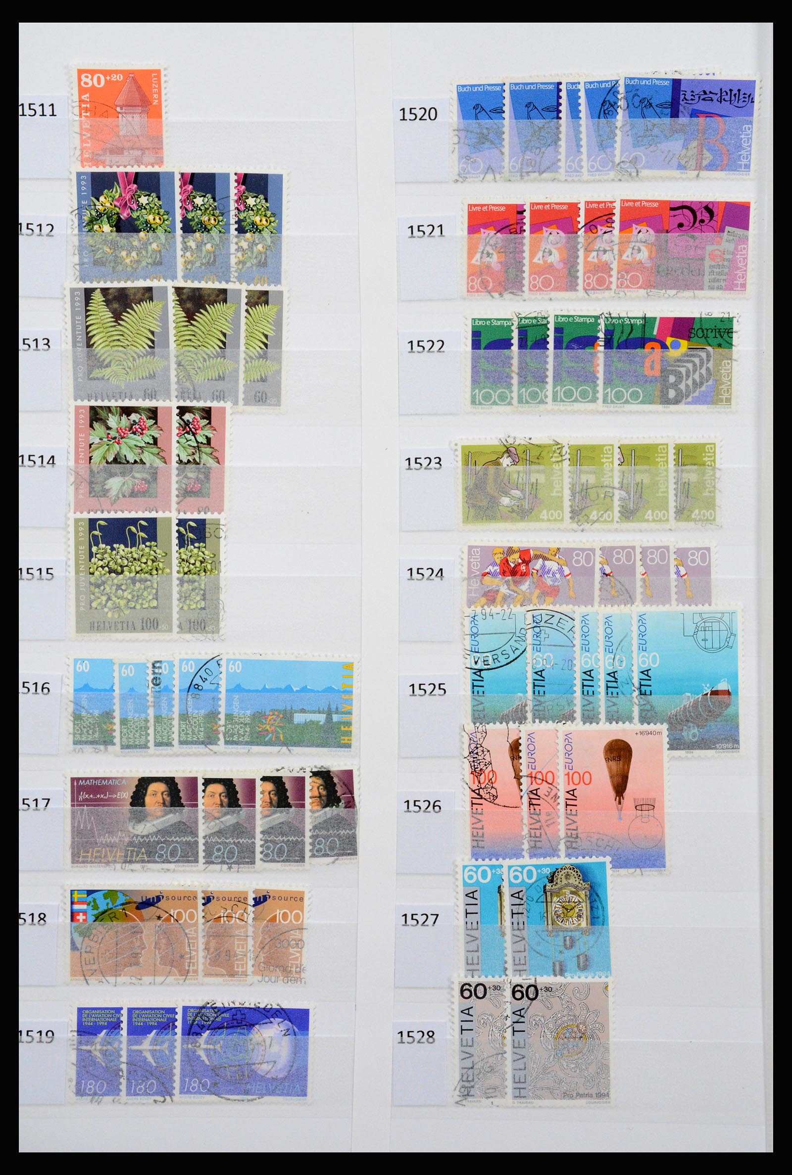 37252 085 - Postzegelverzameling 37252 Zwitserland 1900-2011.