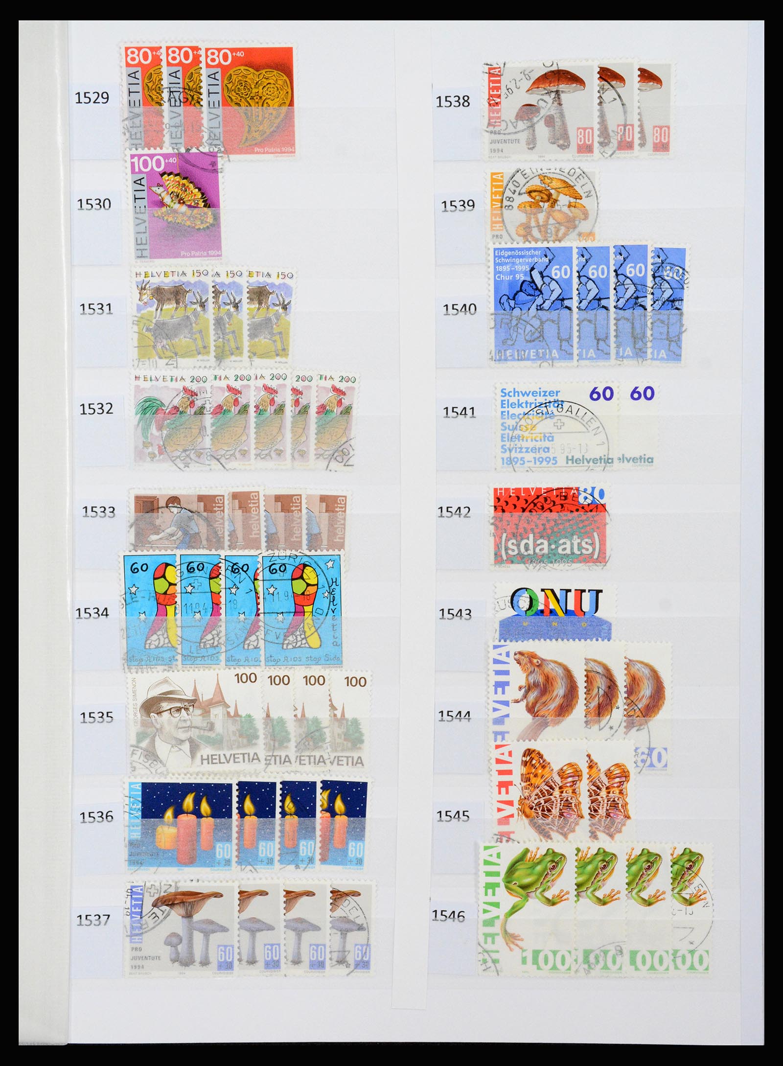 37252 086 - Postzegelverzameling 37252 Zwitserland 1900-2011.