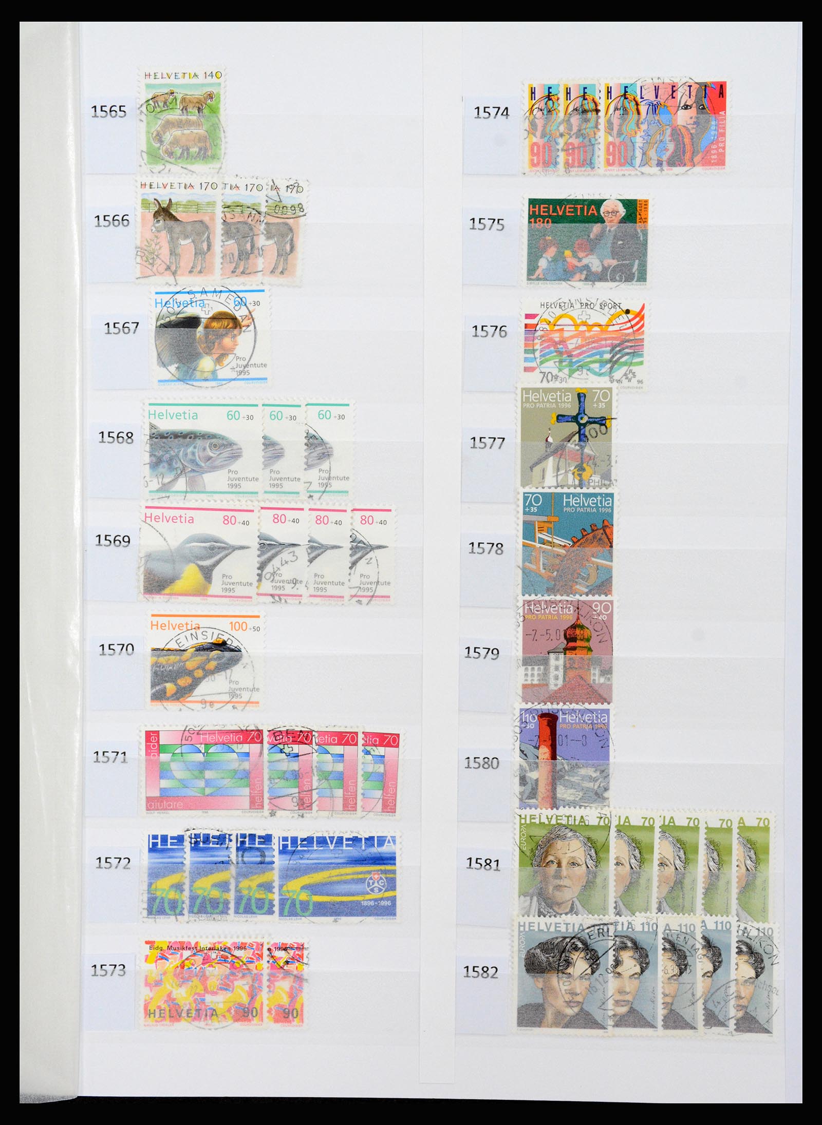 37252 088 - Postzegelverzameling 37252 Zwitserland 1900-2011.