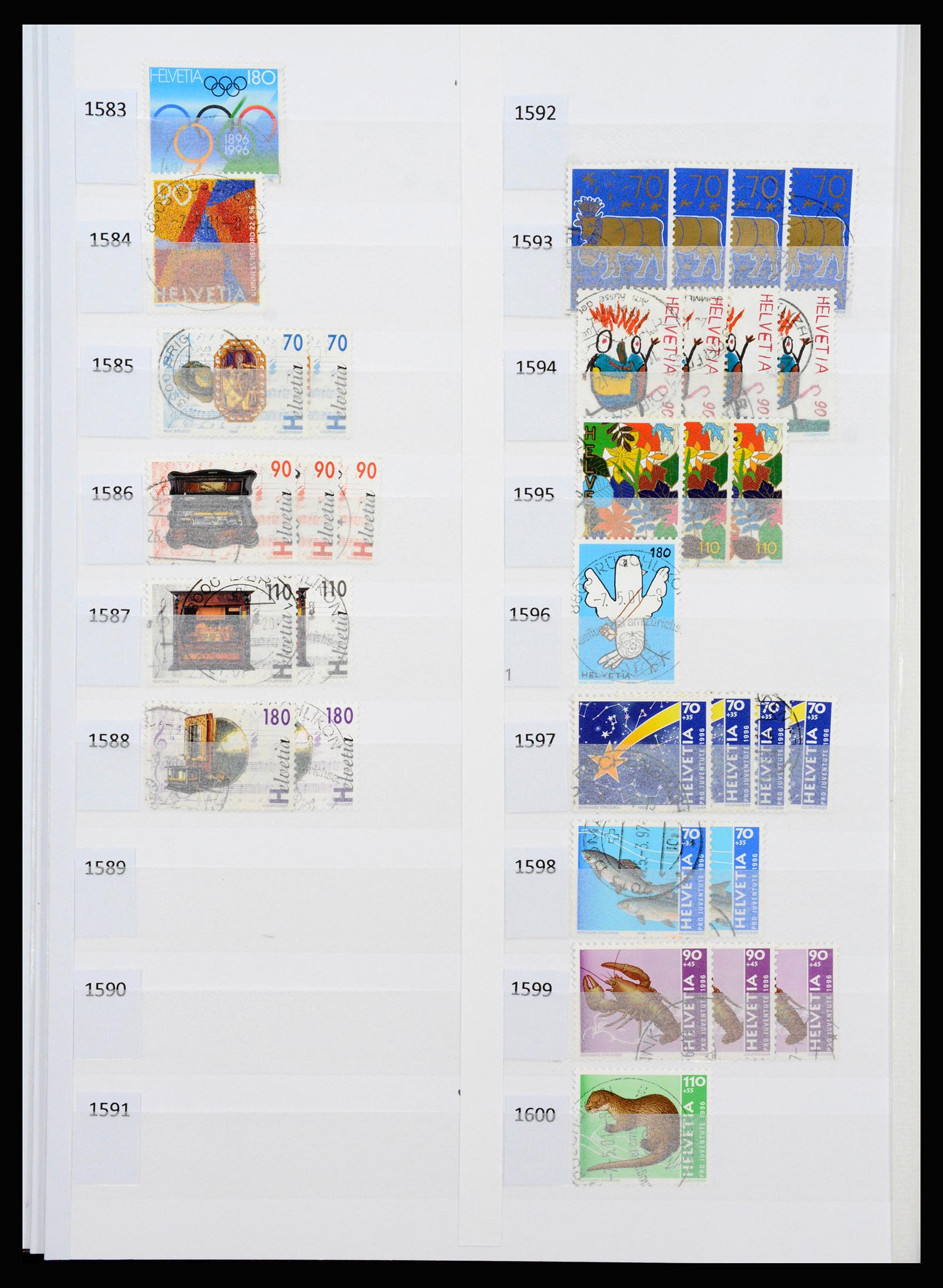 37252 089 - Postzegelverzameling 37252 Zwitserland 1900-2011.