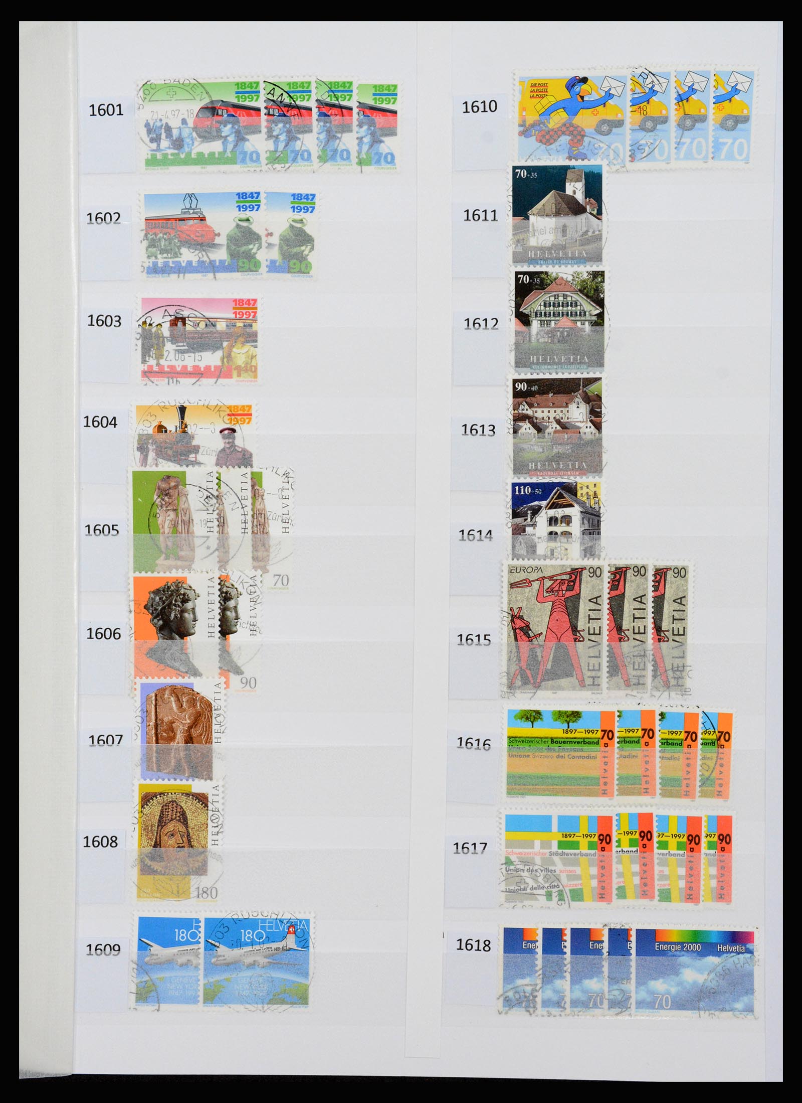 37252 090 - Postzegelverzameling 37252 Zwitserland 1900-2011.