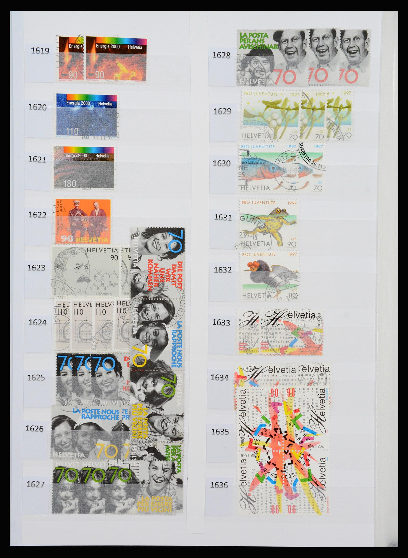 37252 091 - Postzegelverzameling 37252 Zwitserland 1900-2011.