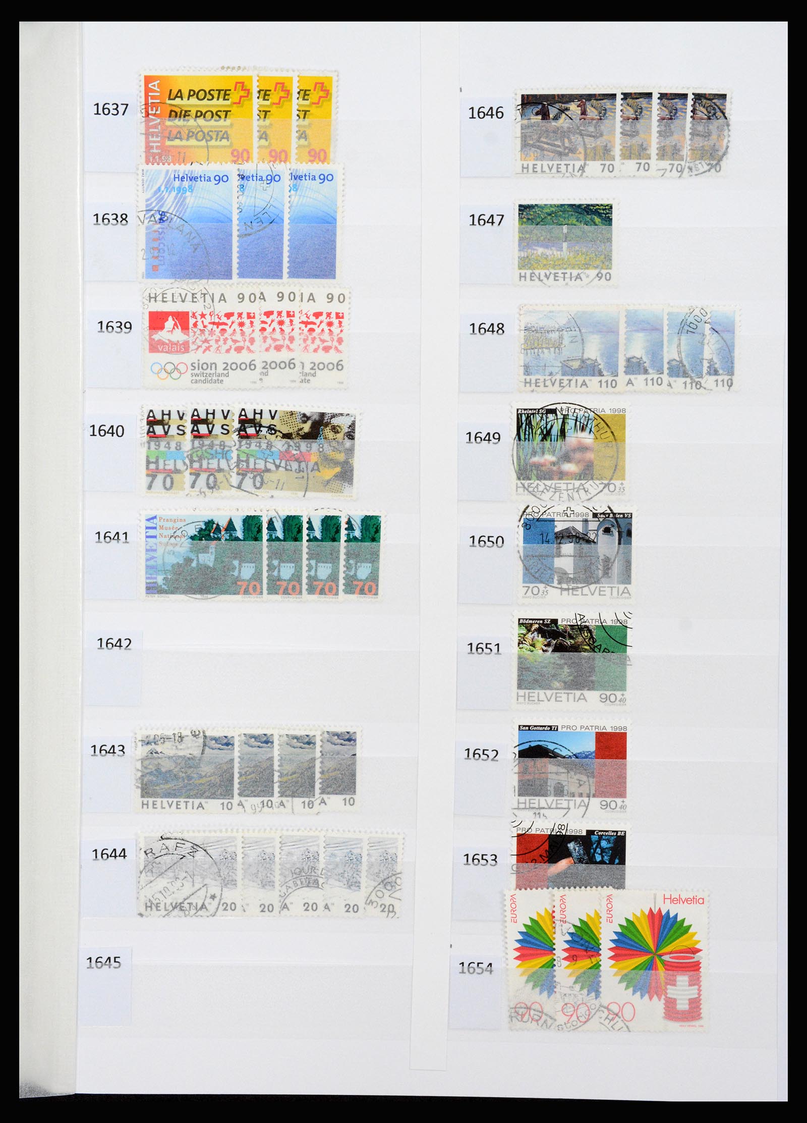 37252 092 - Postzegelverzameling 37252 Zwitserland 1900-2011.