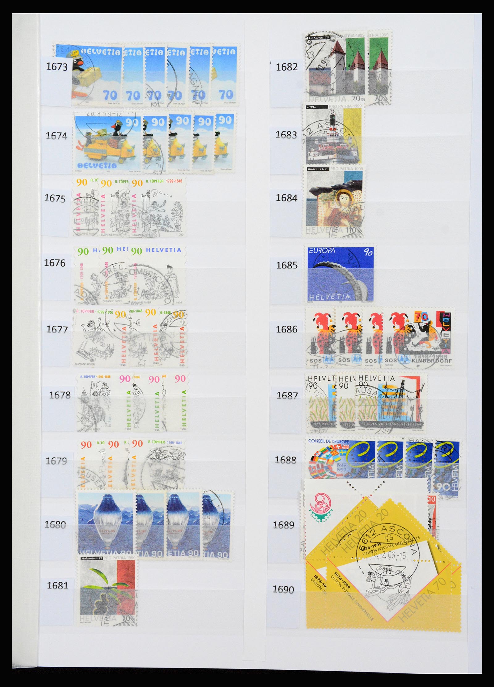 37252 094 - Postzegelverzameling 37252 Zwitserland 1900-2011.