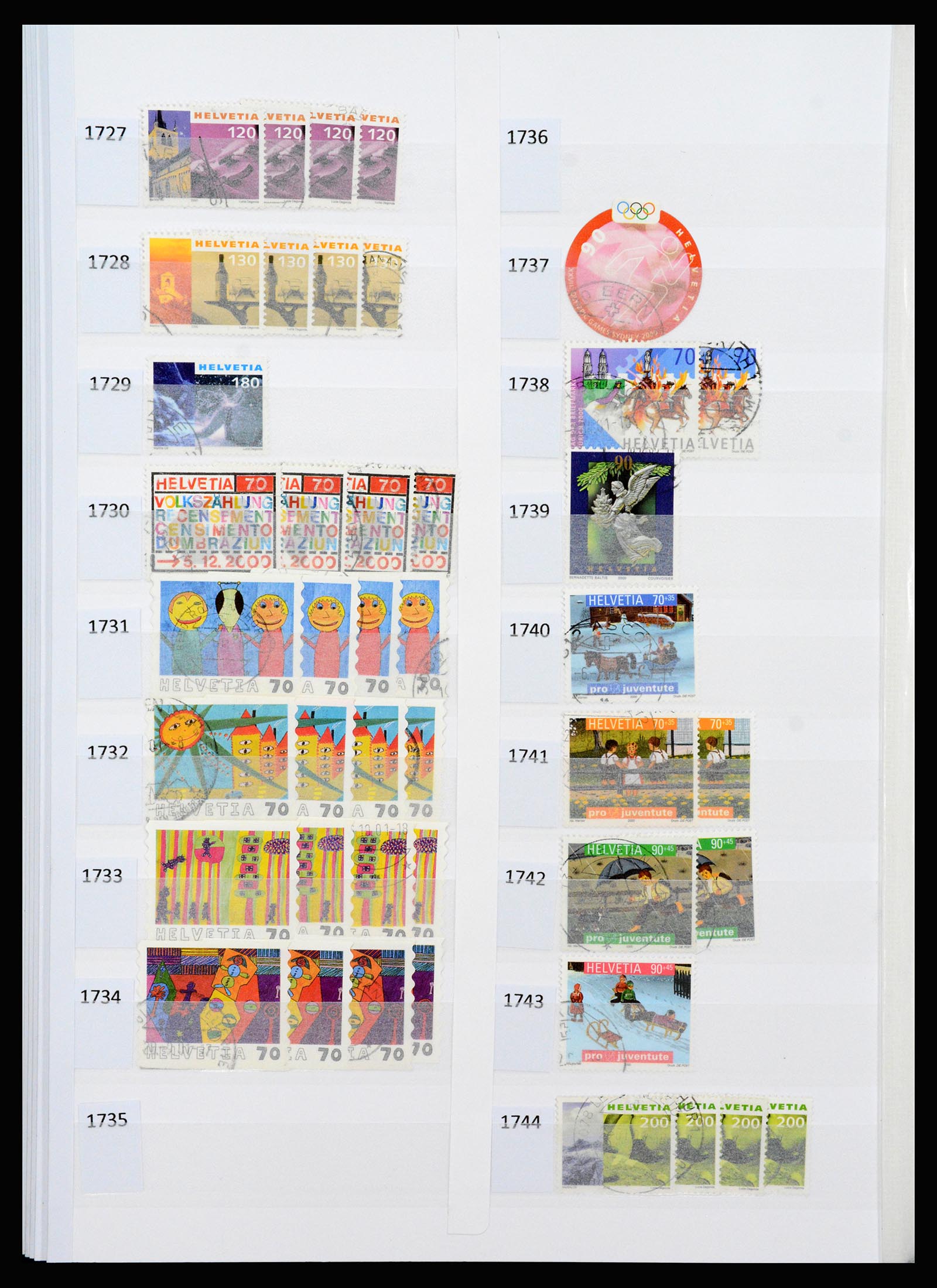 37252 097 - Postzegelverzameling 37252 Zwitserland 1900-2011.