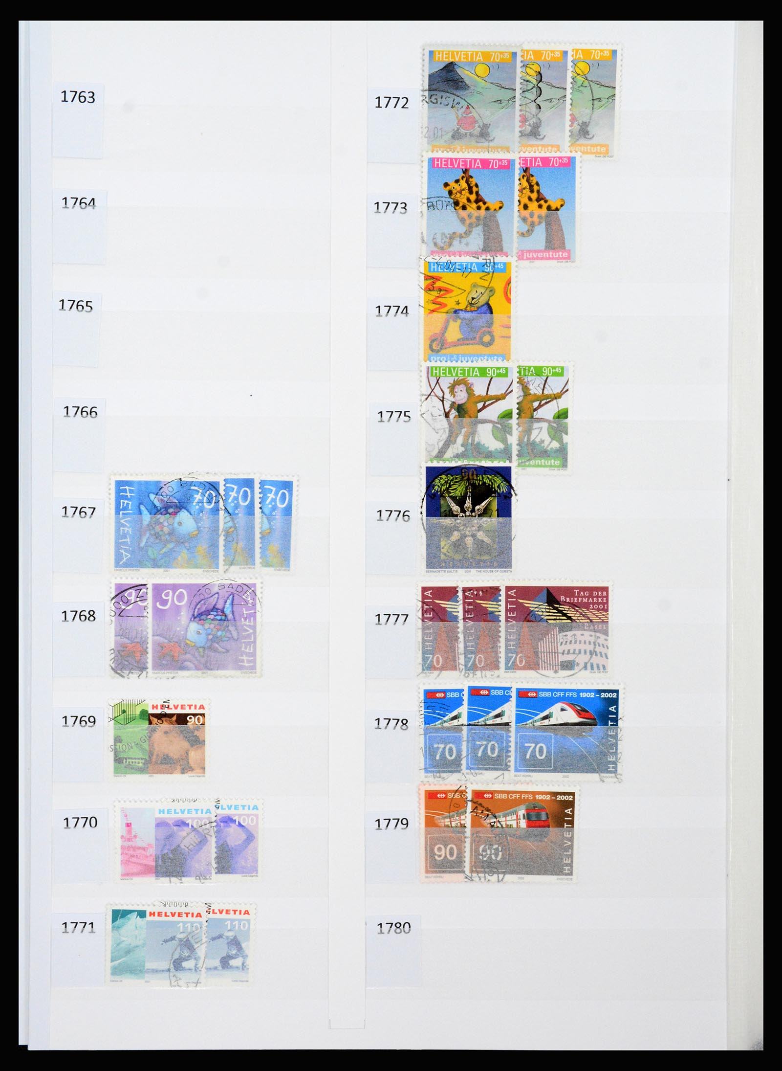 37252 099 - Postzegelverzameling 37252 Zwitserland 1900-2011.