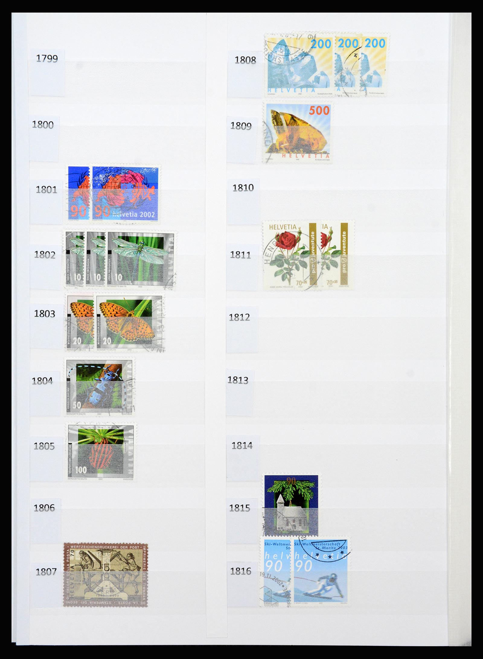 37252 101 - Postzegelverzameling 37252 Zwitserland 1900-2011.