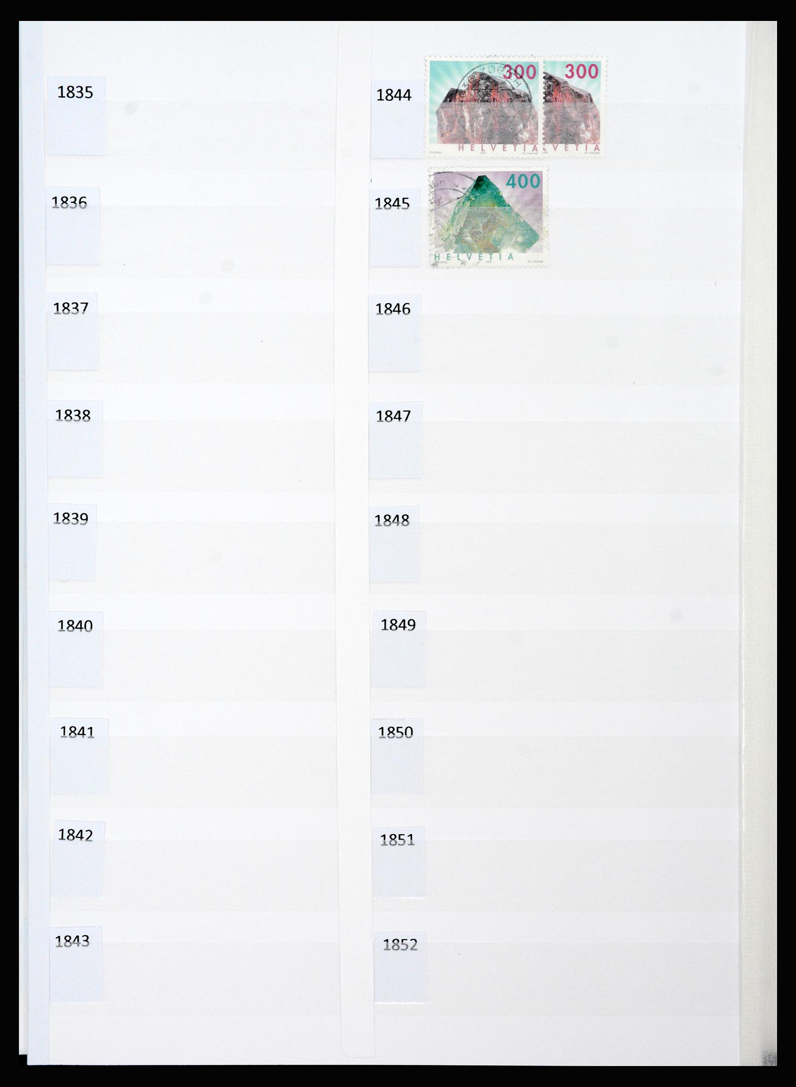37252 103 - Postzegelverzameling 37252 Zwitserland 1900-2011.