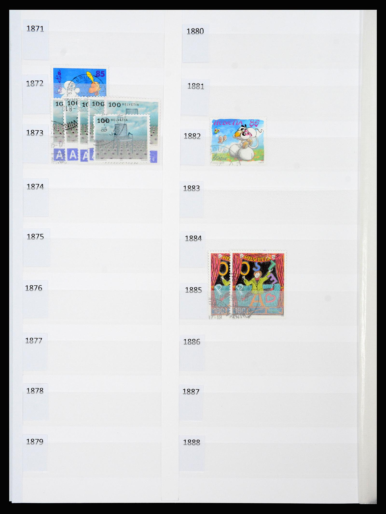 37252 105 - Postzegelverzameling 37252 Zwitserland 1900-2011.